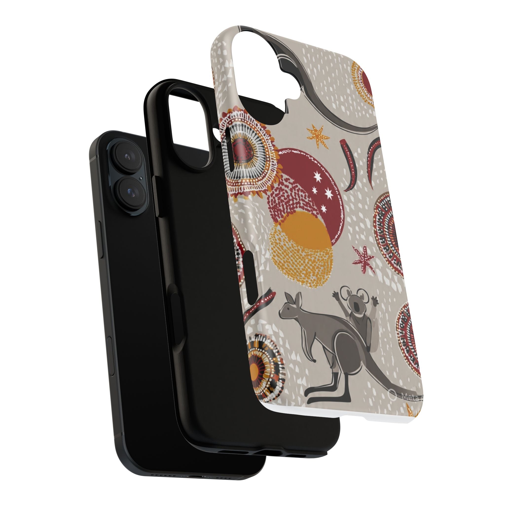 Kangaroo & Koala Aboriginal Dot Art Phone Case – Protective Tough Case