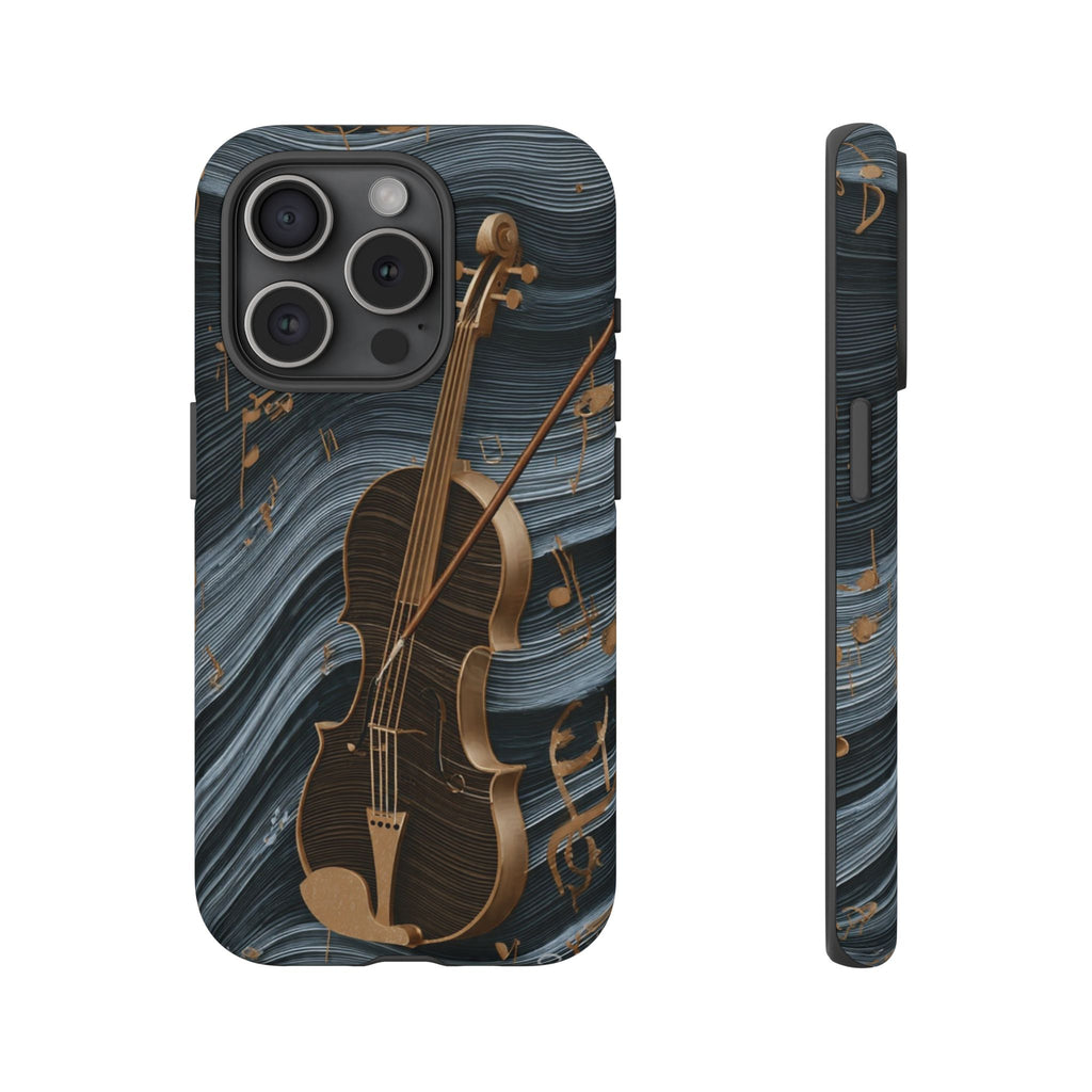 Violin Melody Tough Phone Case — Musical Instrument Art Protective Cover