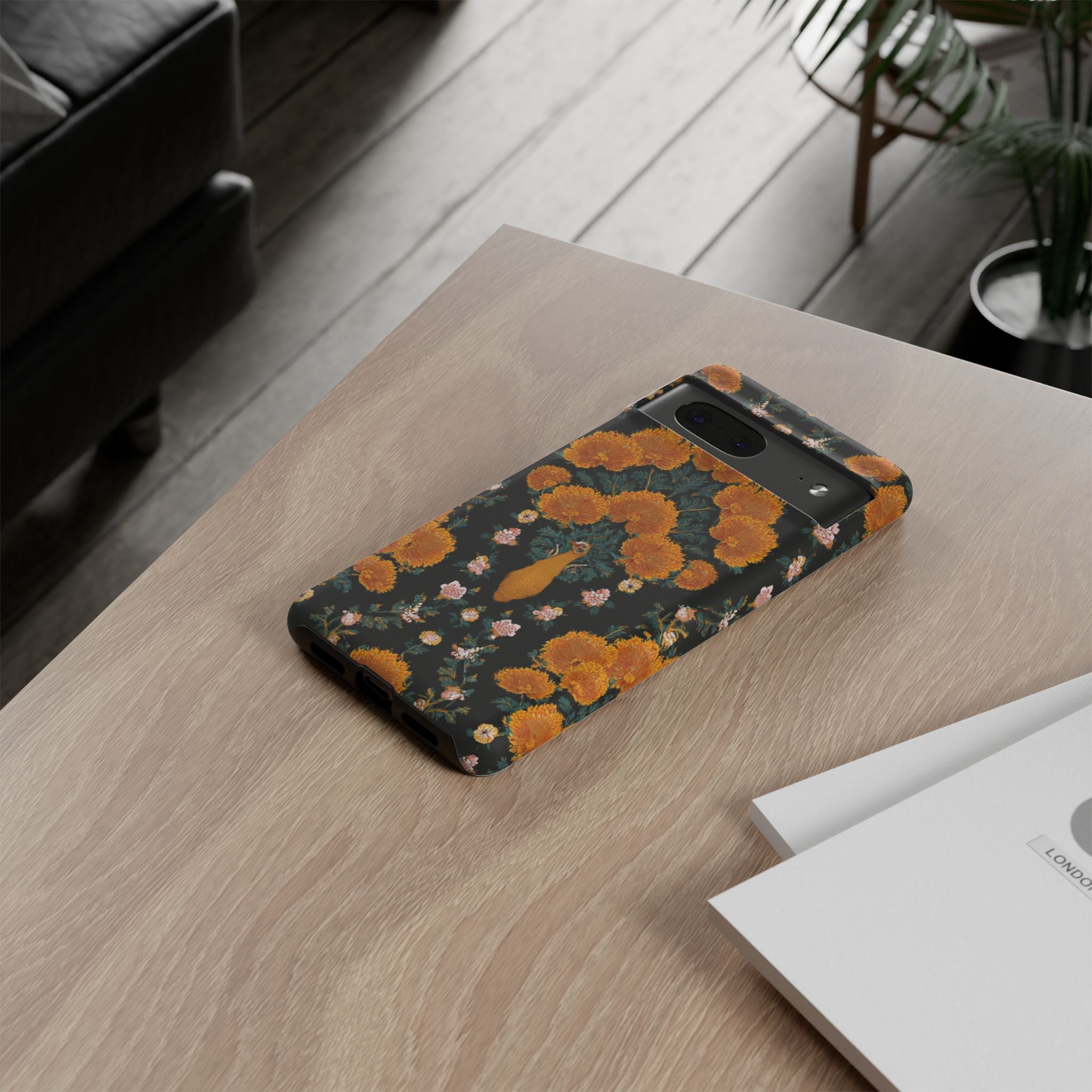 Marigold Mirror Phone Case — Floral Protective Phone Cover