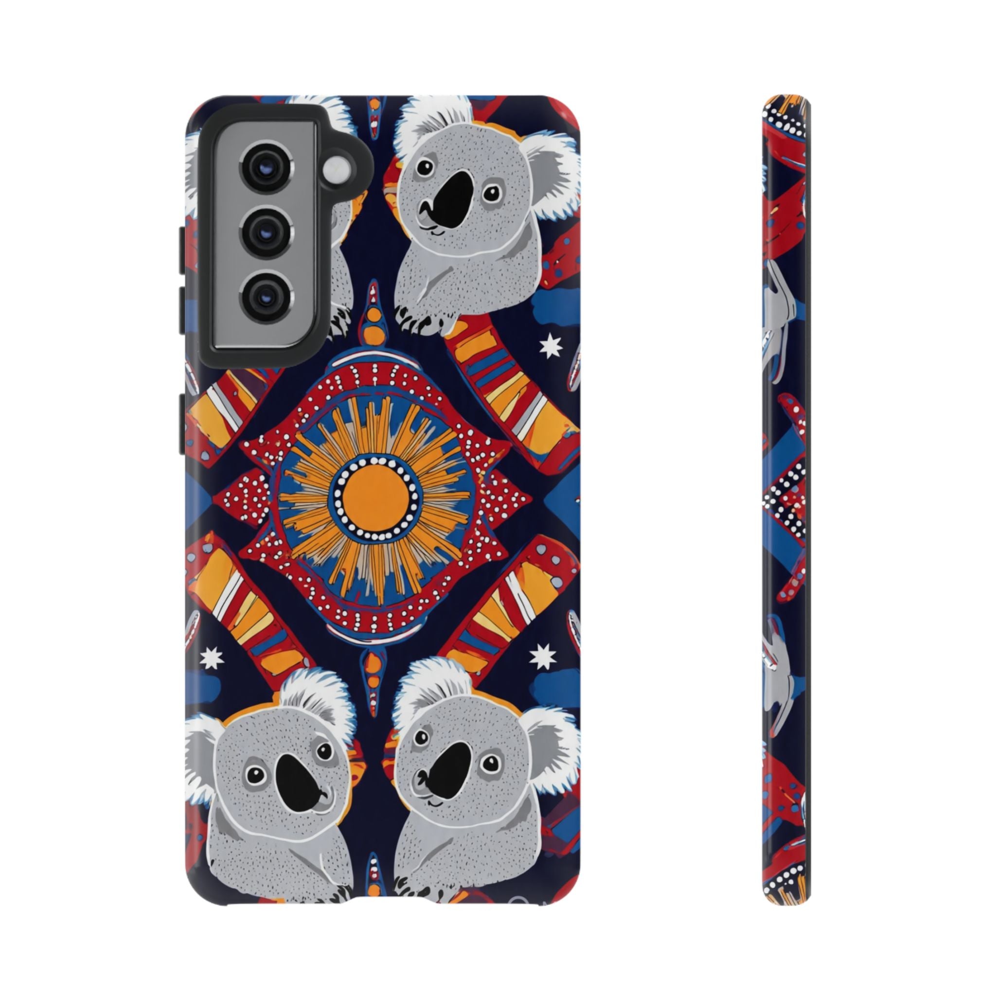 Koala Pattern Phone Case — Cute Indigenous-Inspired Design