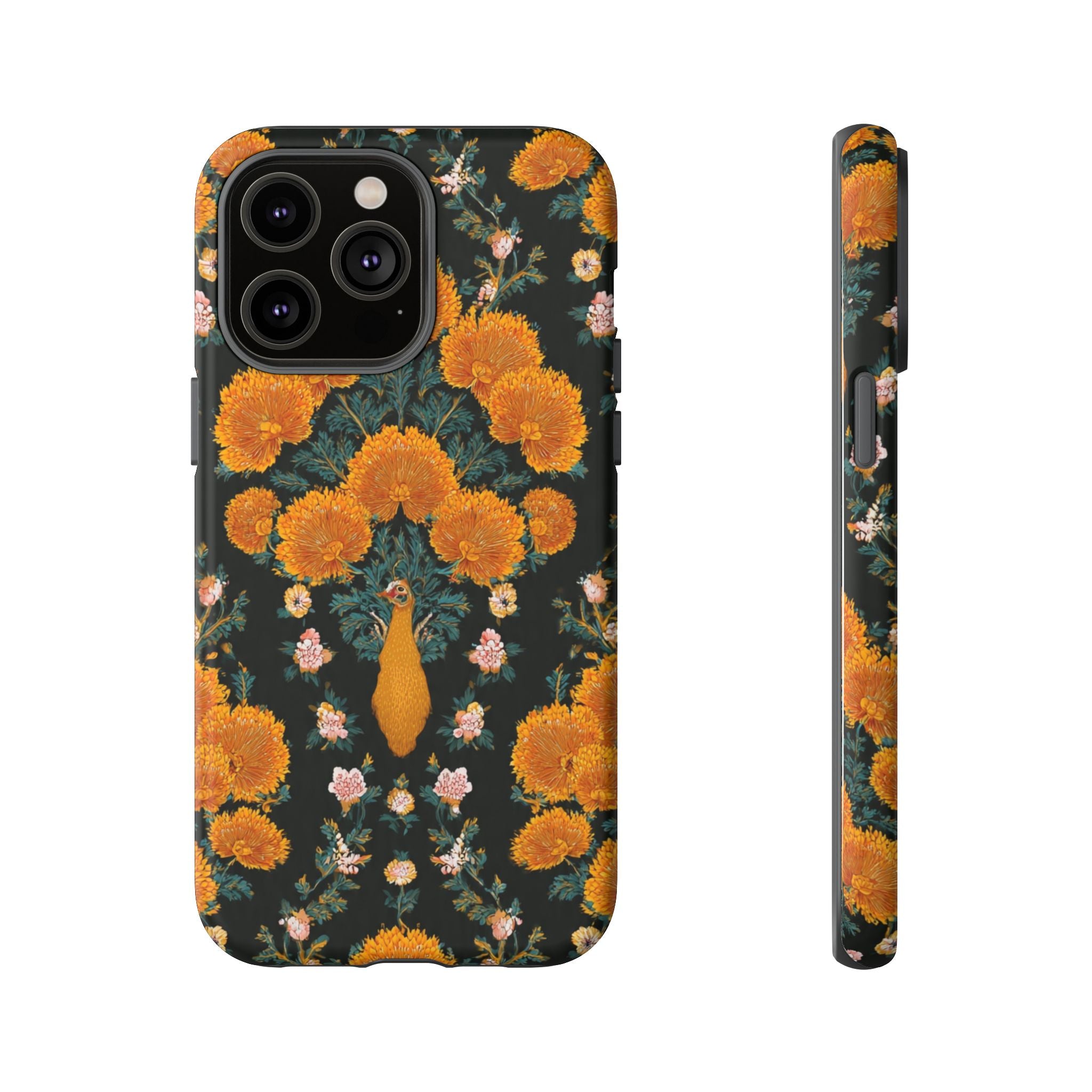 Marigold Mirror Phone Case — Floral Protective Phone Cover