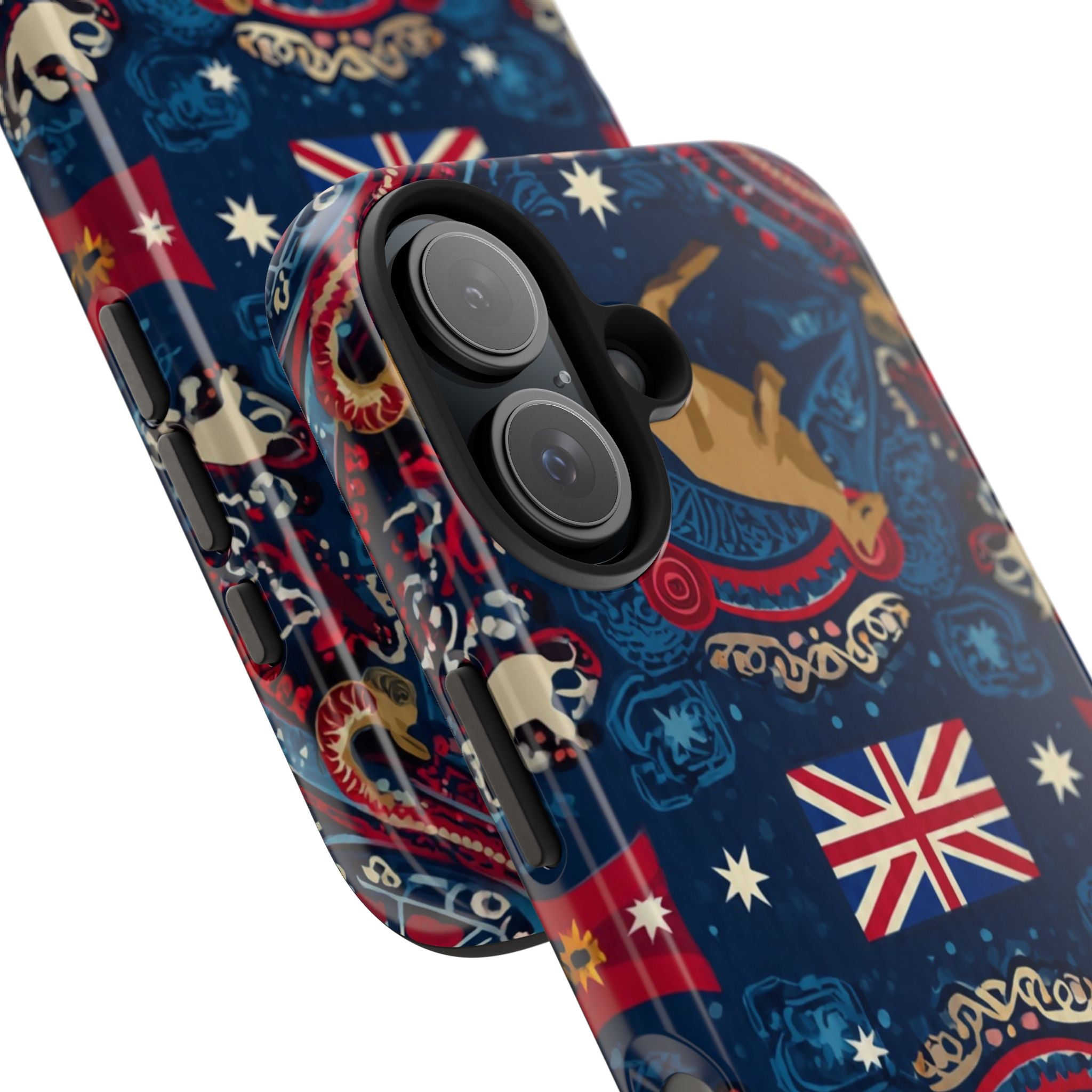 Australian Kangaroo Flag Tough Phone Case - Protective Patriotic iPhone Cover