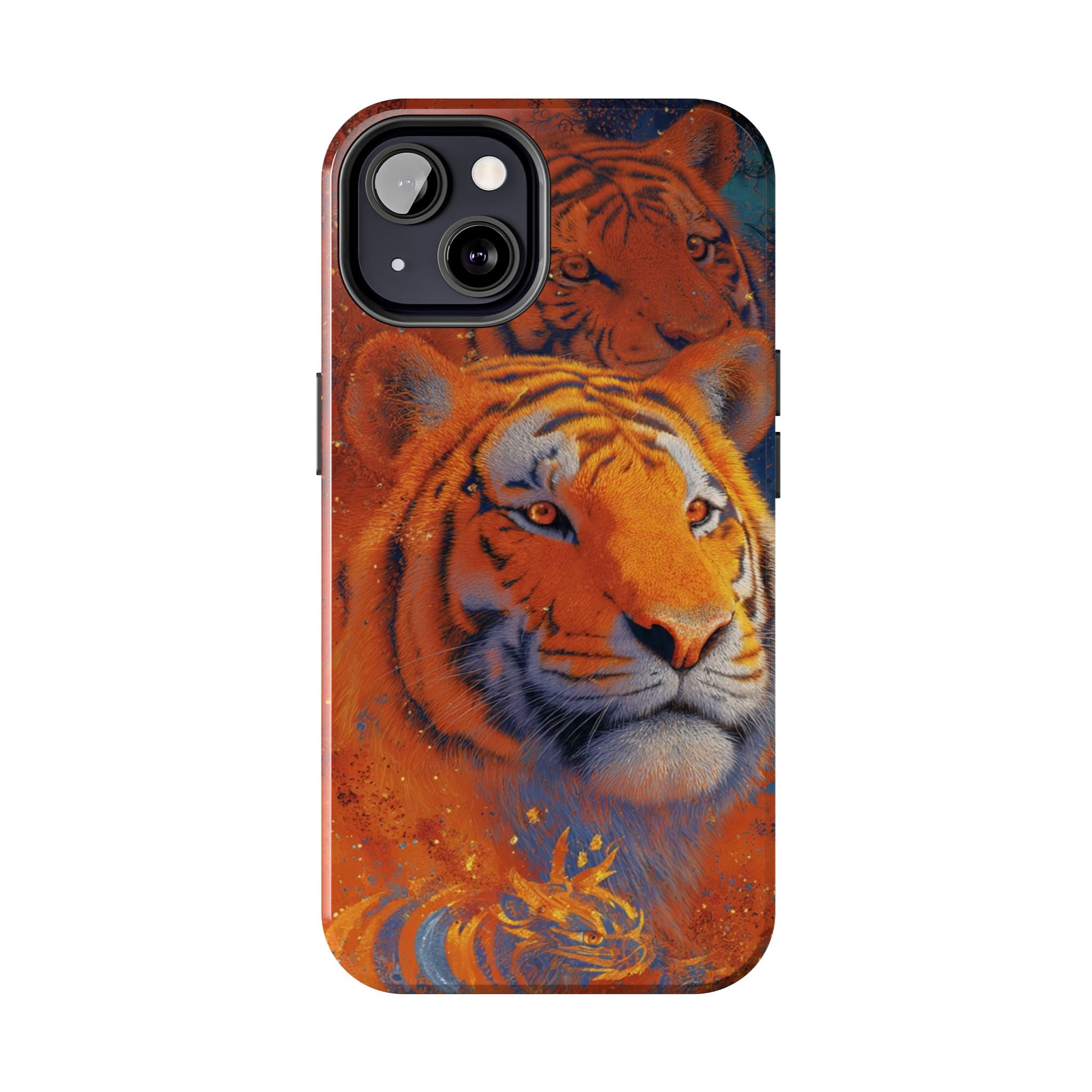 Tiger Portrait Tough Phone Case — Bold Orange Wildlife iPhone Protector