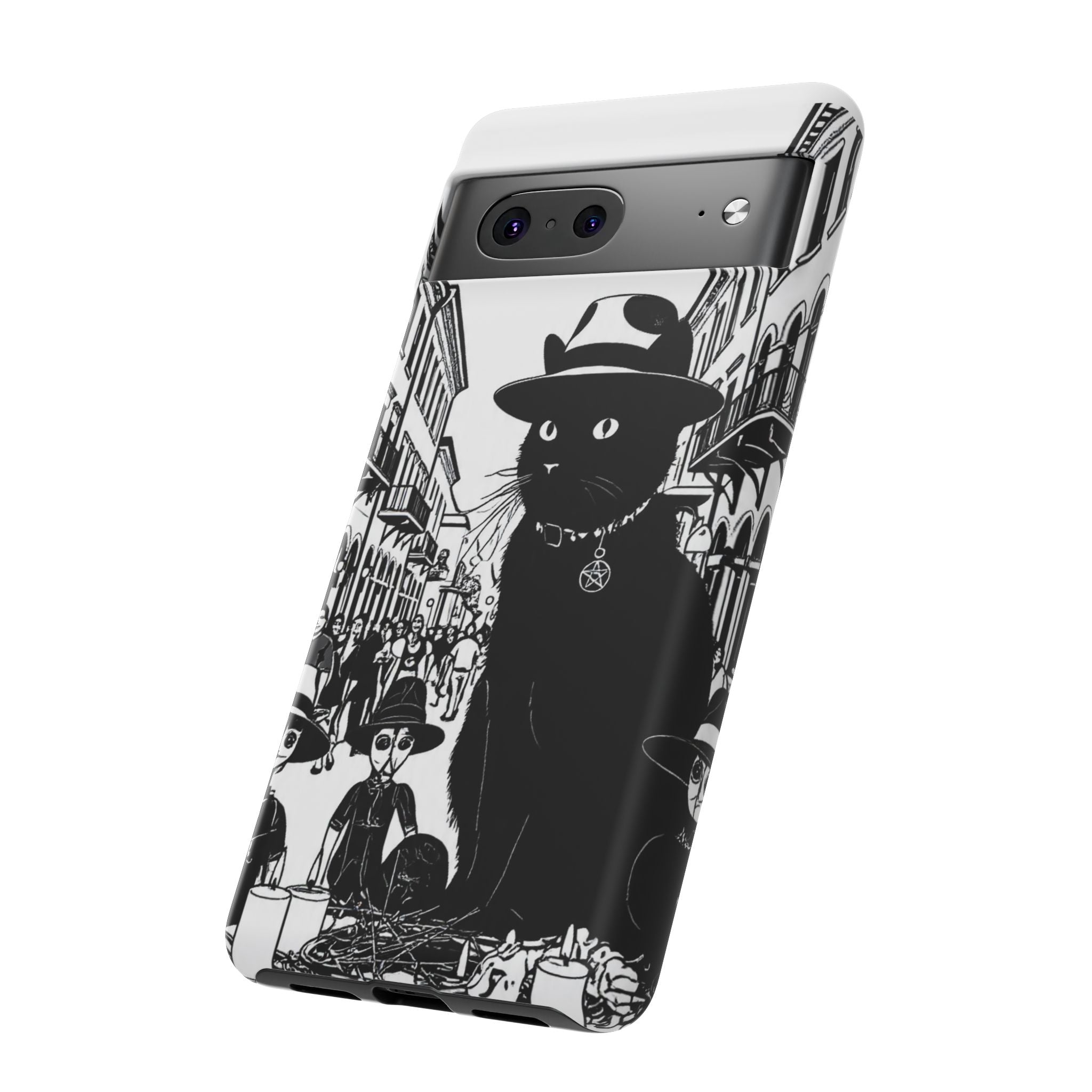 Phone Case — Noir Cat Street Art Design