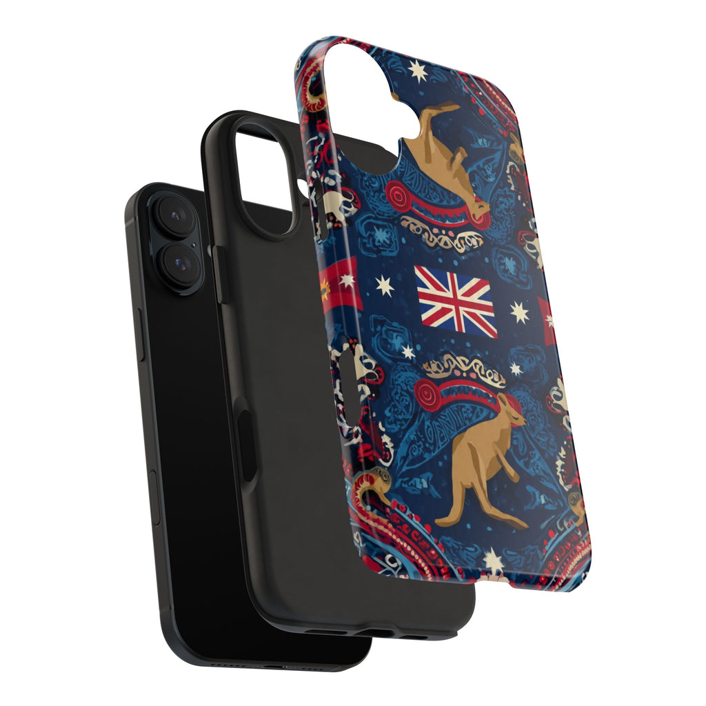 Australian Kangaroo Flag Tough Phone Case - Protective Patriotic iPhone Cover
