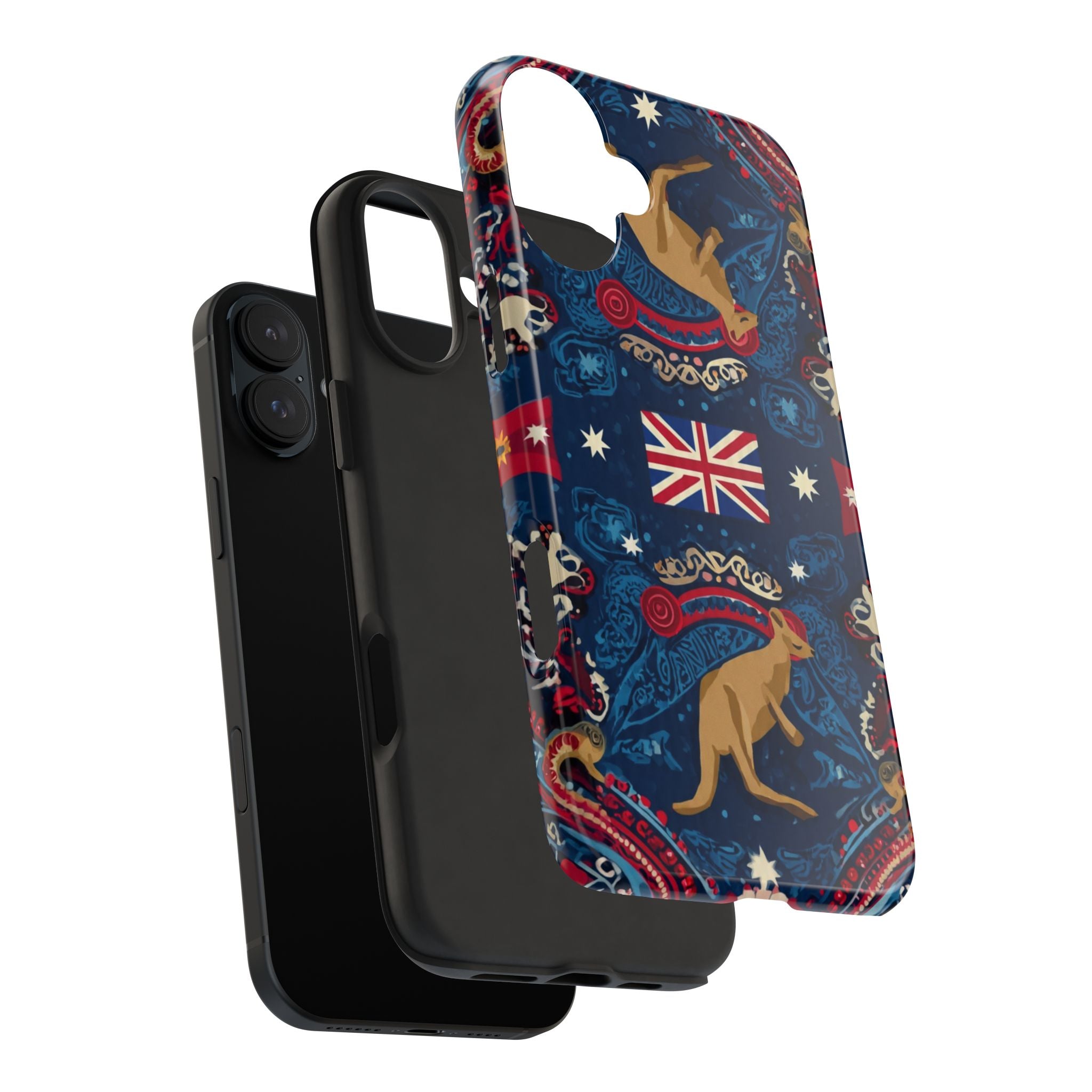 Australian Kangaroo Flag Tough Phone Case - Protective Patriotic iPhone Cover