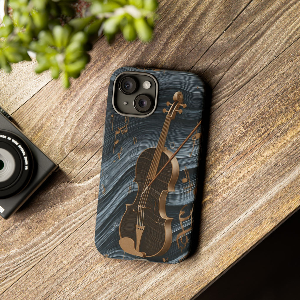 Violin Melody Tough Phone Case — Musical Instrument Art Protective Cover