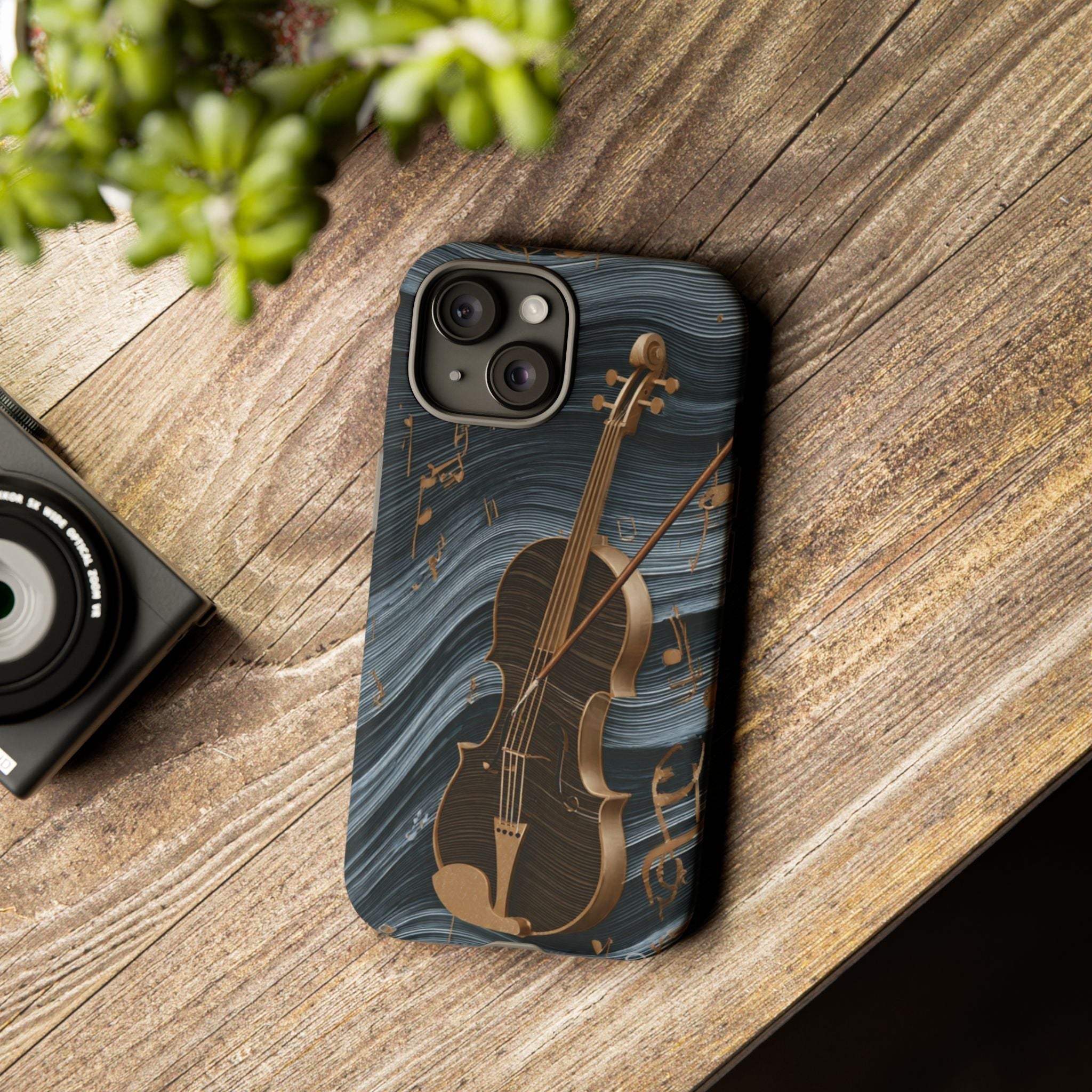 Violin Melody Tough Phone Case — Musical Instrument Art Protective Cover