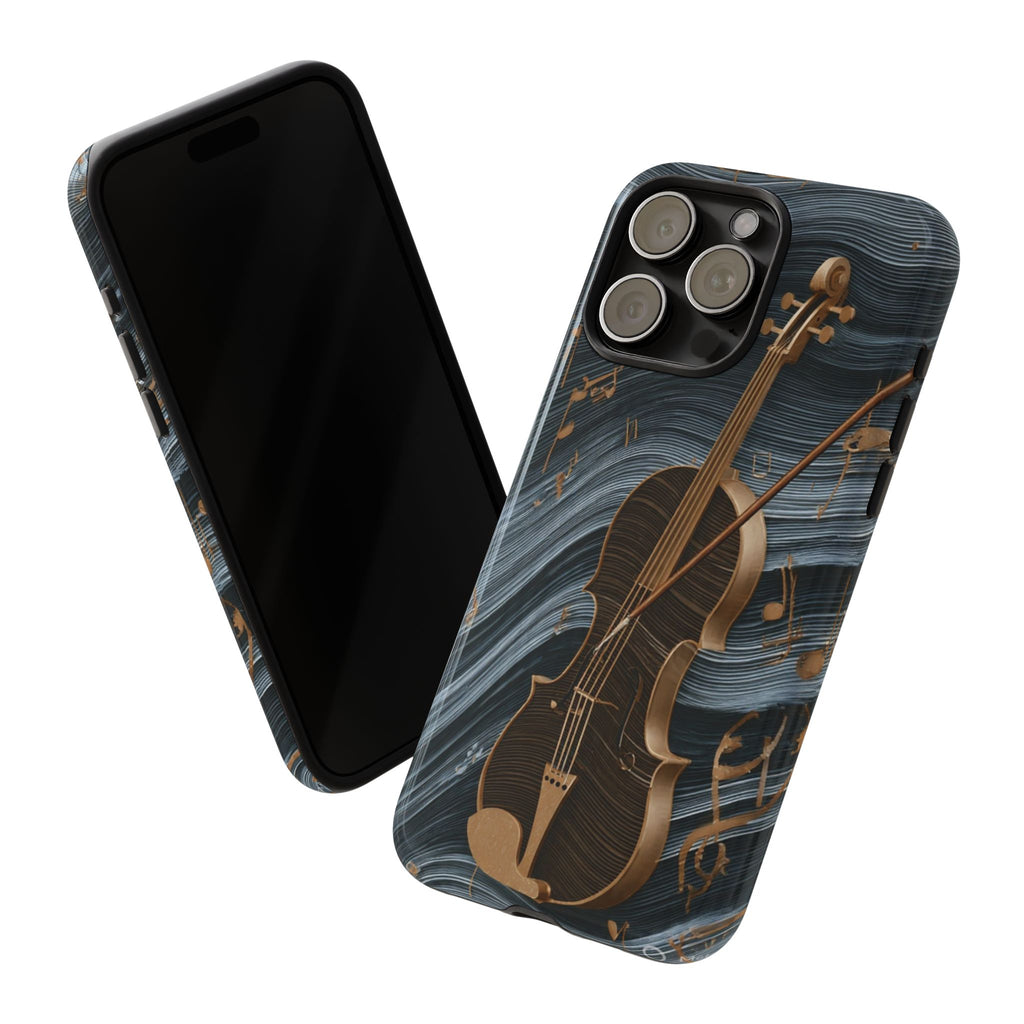 Violin Melody Tough Phone Case — Musical Instrument Art Protective Cover