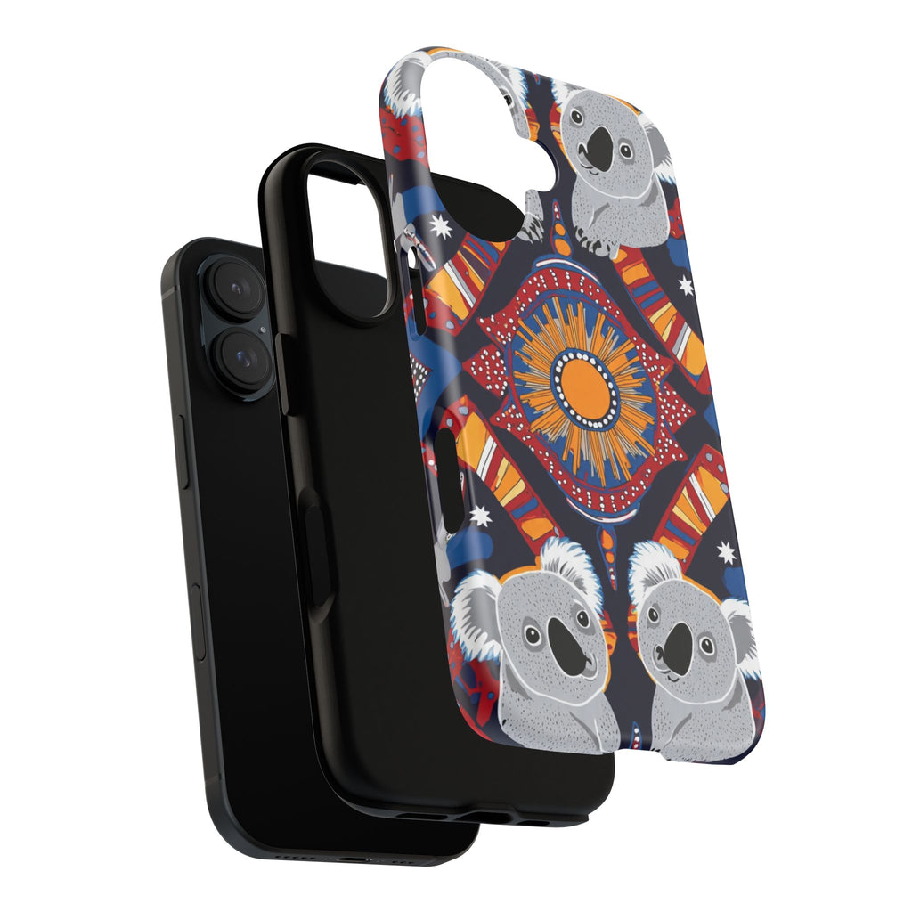 Koala Pattern Phone Case — Cute Indigenous-Inspired Design