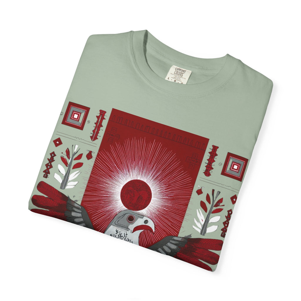 Tribal Inca Graphic T-Shirt — Celestial Bird Art Tee