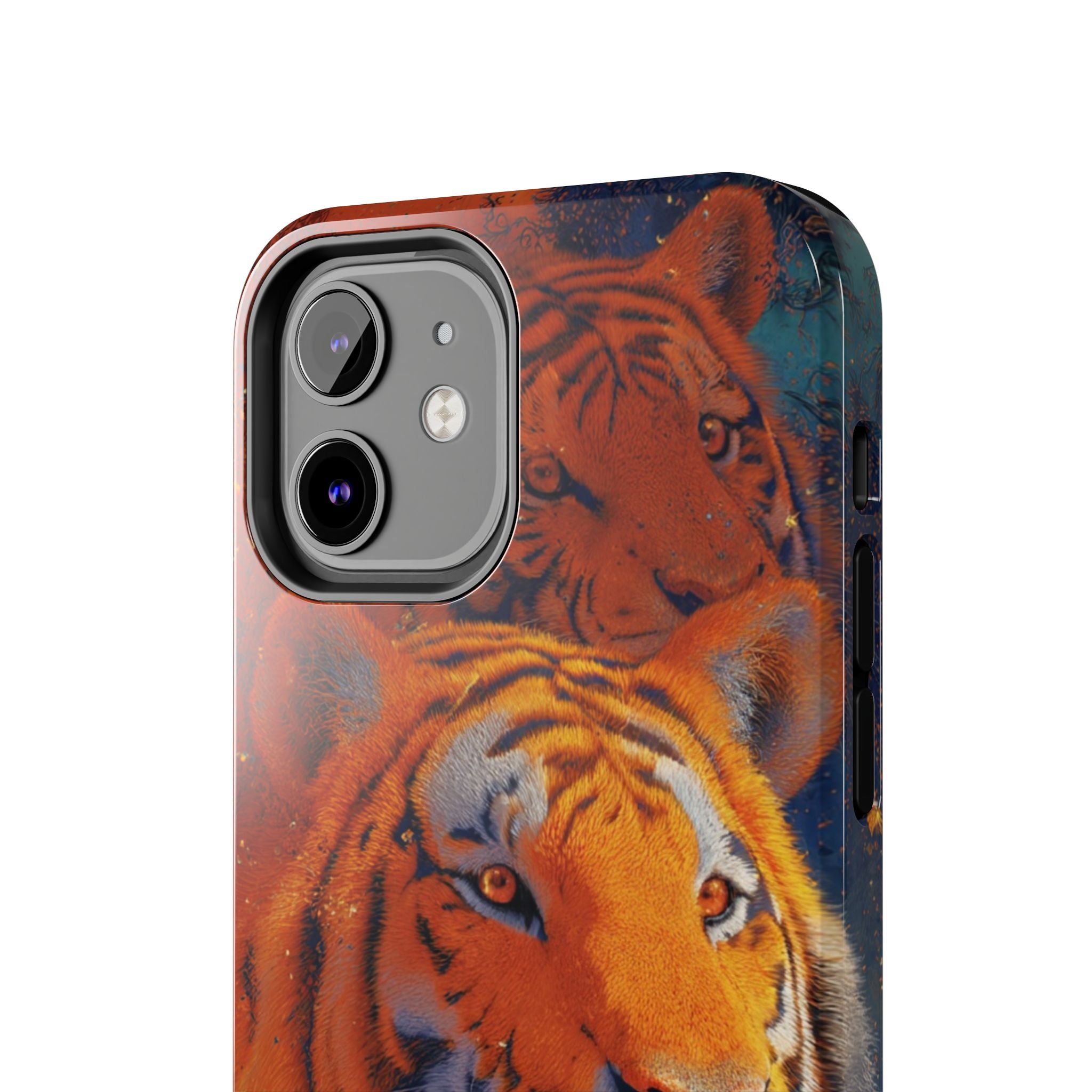 Tiger Portrait Tough Phone Case — Bold Orange Wildlife iPhone Protector