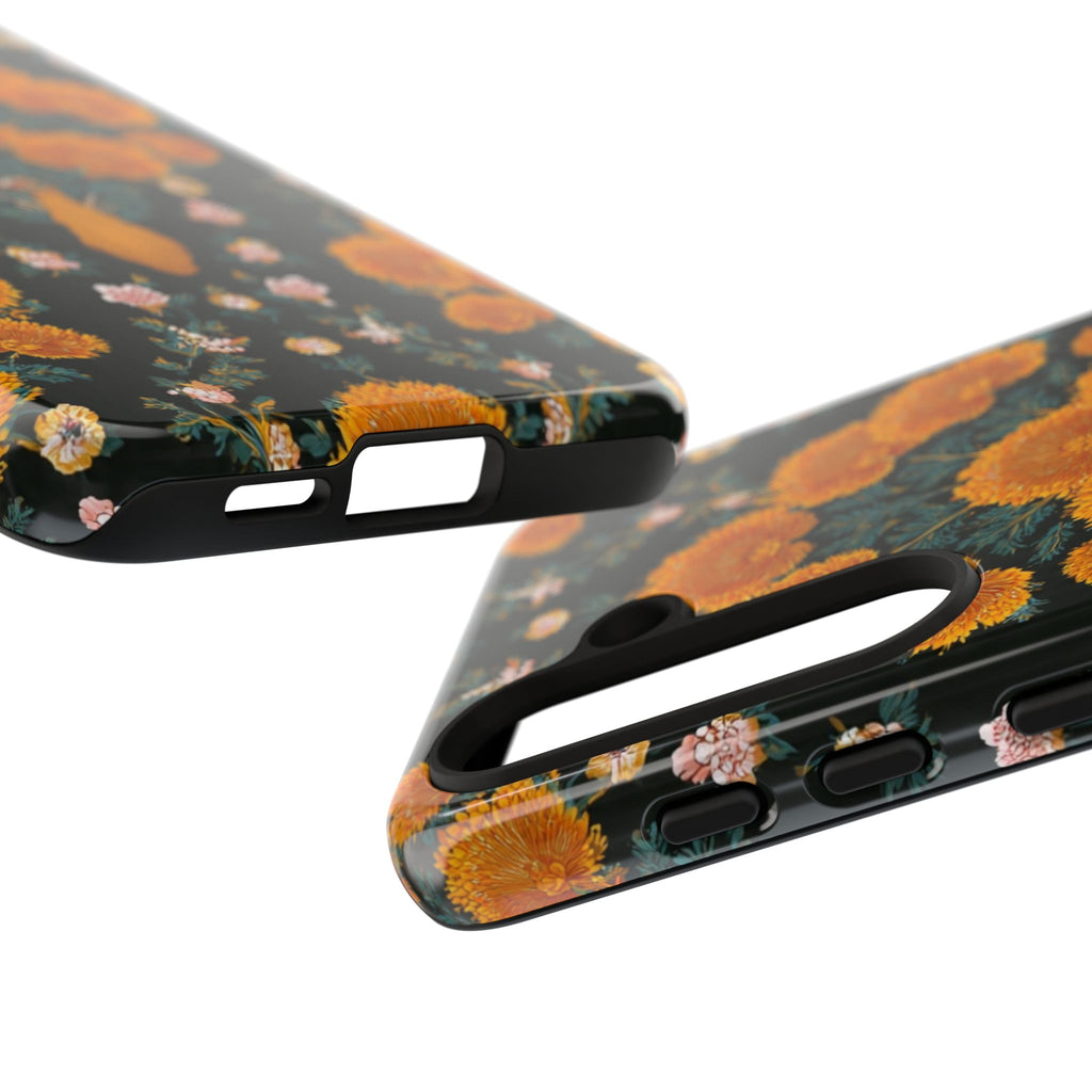 Marigold Mirror Phone Case — Floral Protective Phone Cover