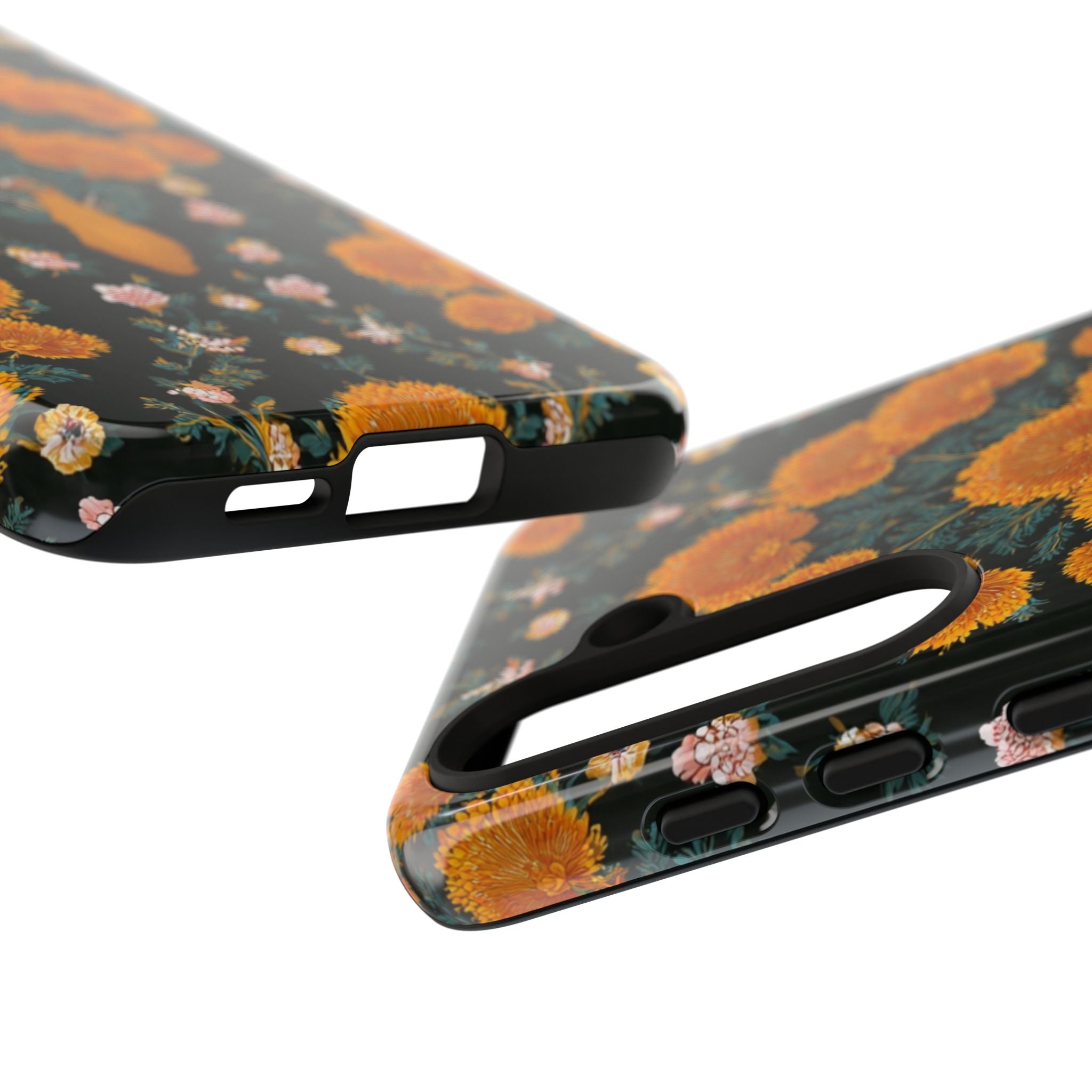 Marigold Mirror Phone Case — Floral Protective Phone Cover