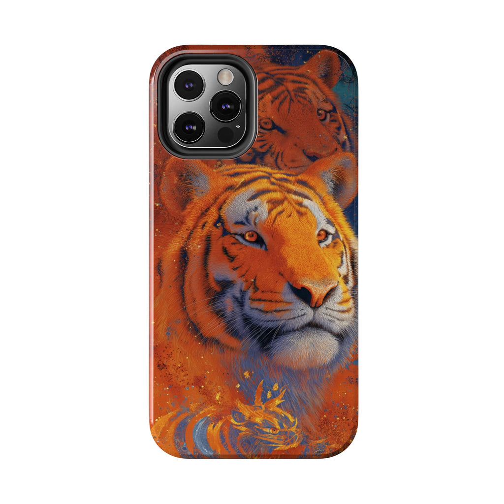 Tiger Portrait Tough Phone Case — Bold Orange Wildlife iPhone Protector