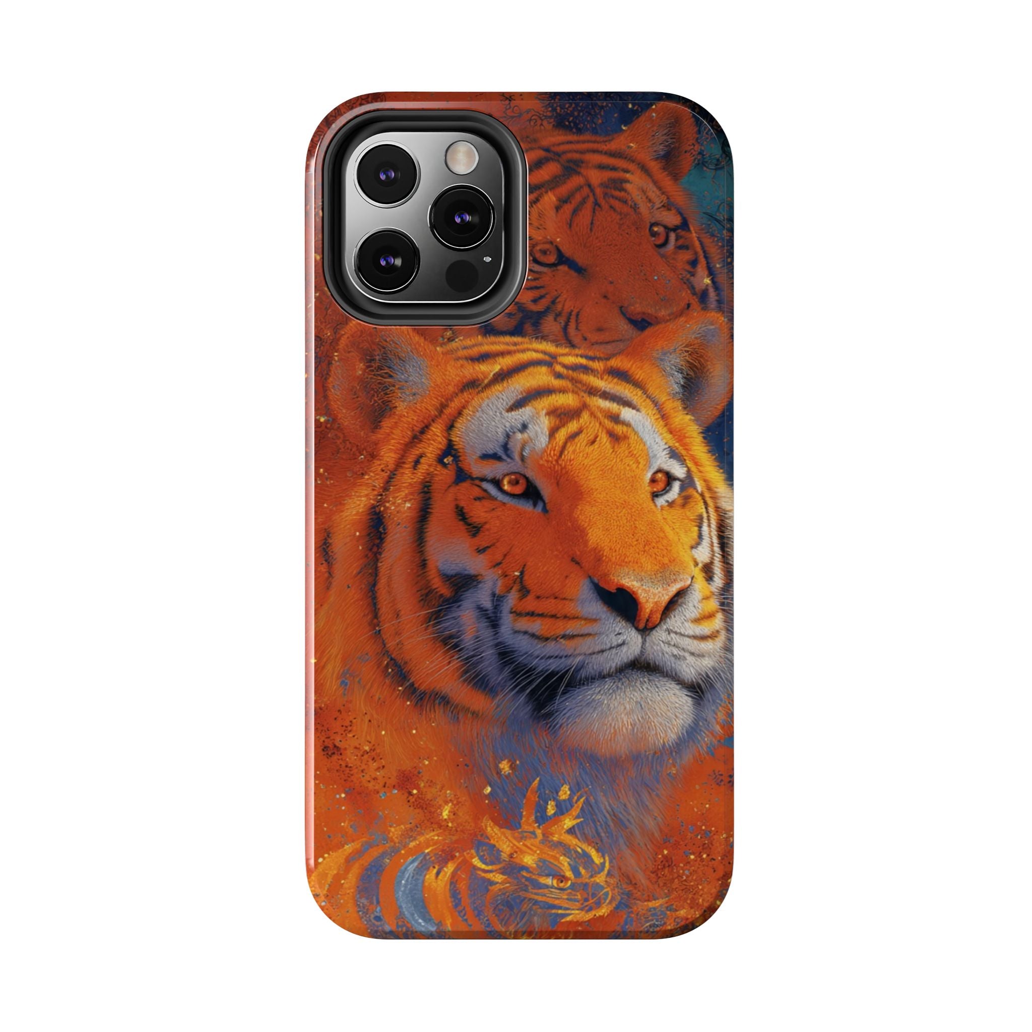 Tiger Portrait Tough Phone Case — Bold Orange Wildlife iPhone Protector