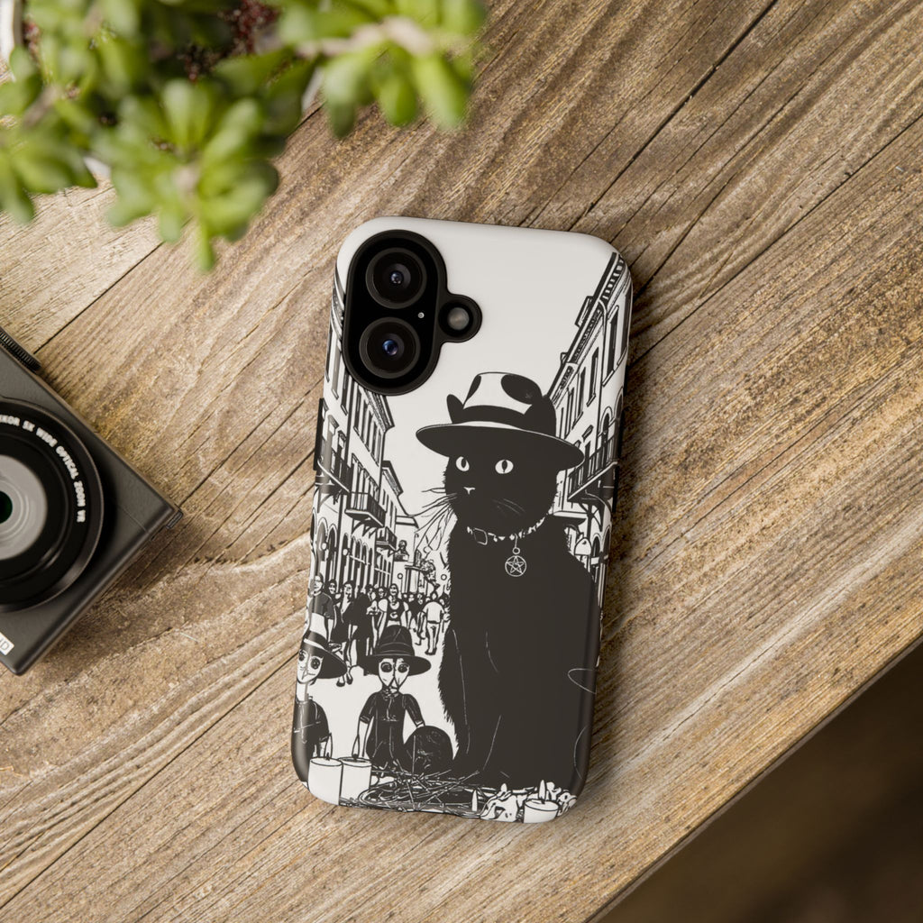 Phone Case — Noir Cat Street Art Design