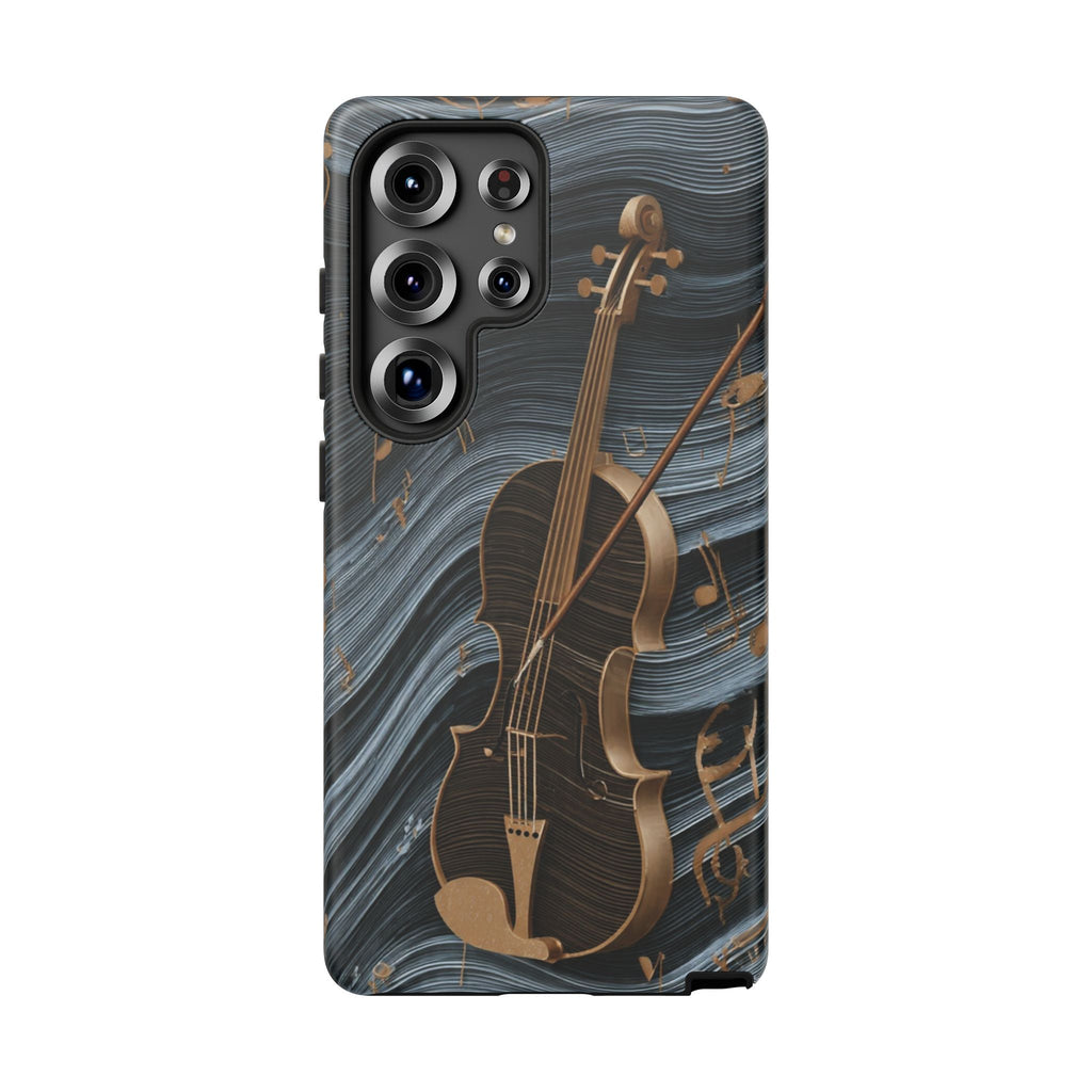 Violin Melody Tough Phone Case — Musical Instrument Art Protective Cover