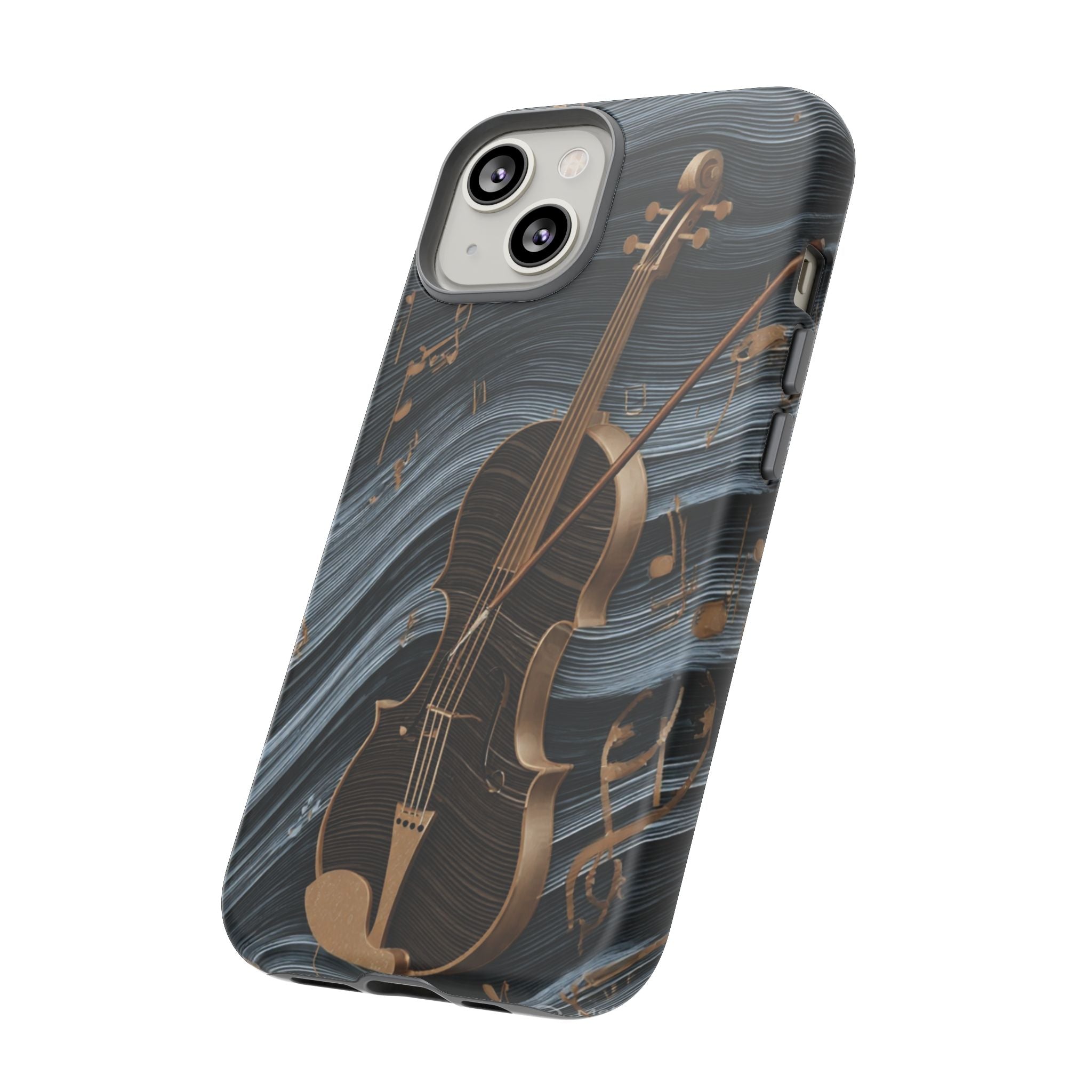 Violin Melody Tough Phone Case — Musical Instrument Art Protective Cover