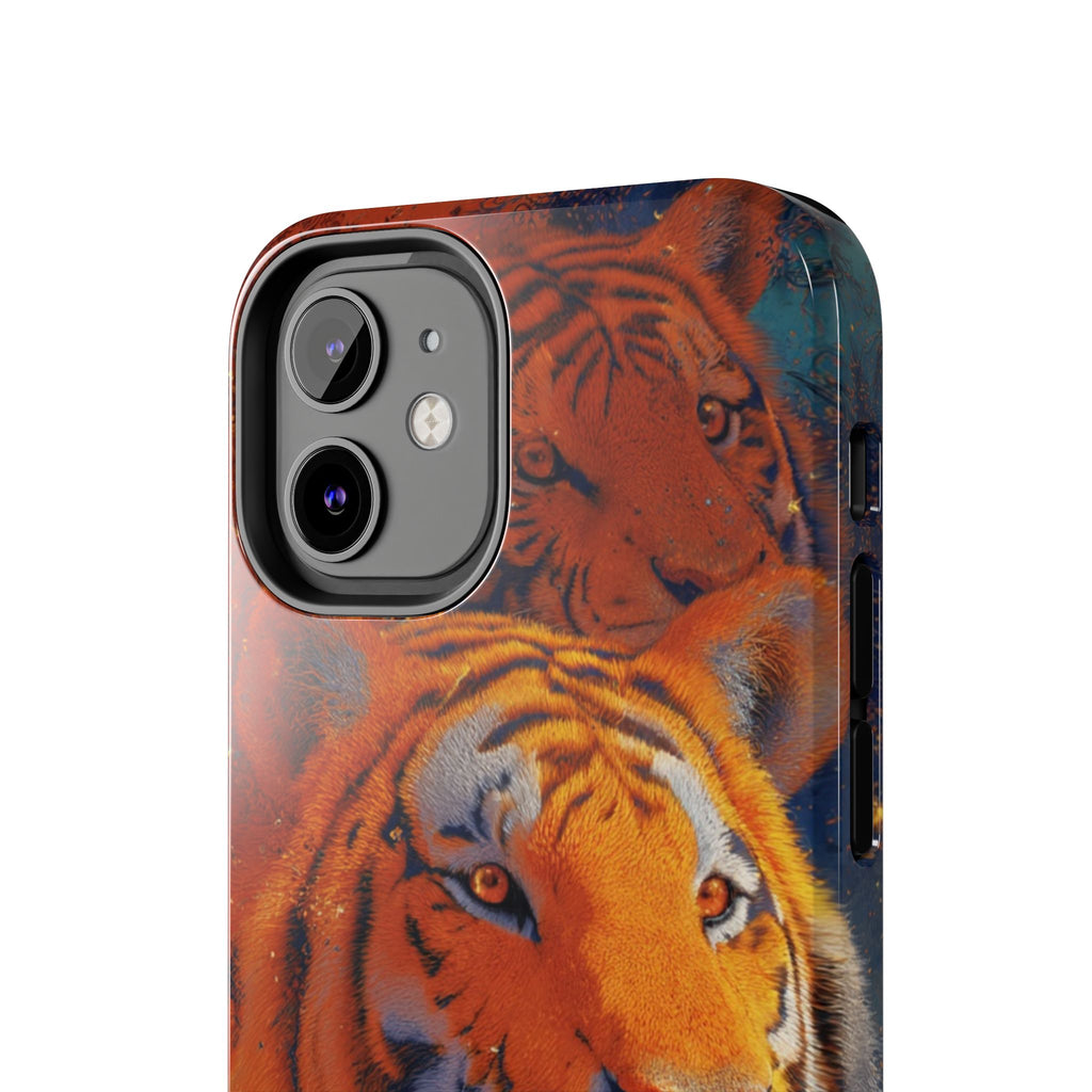 Tiger Portrait Tough Phone Case — Bold Orange Wildlife iPhone Protector