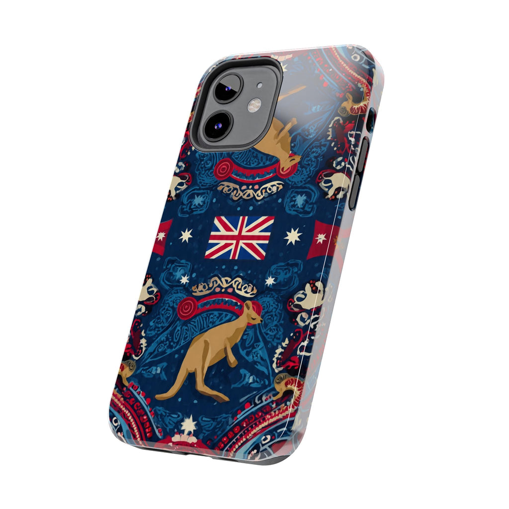 Australian Kangaroo Flag Tough Phone Case - Protective Patriotic iPhone Cover