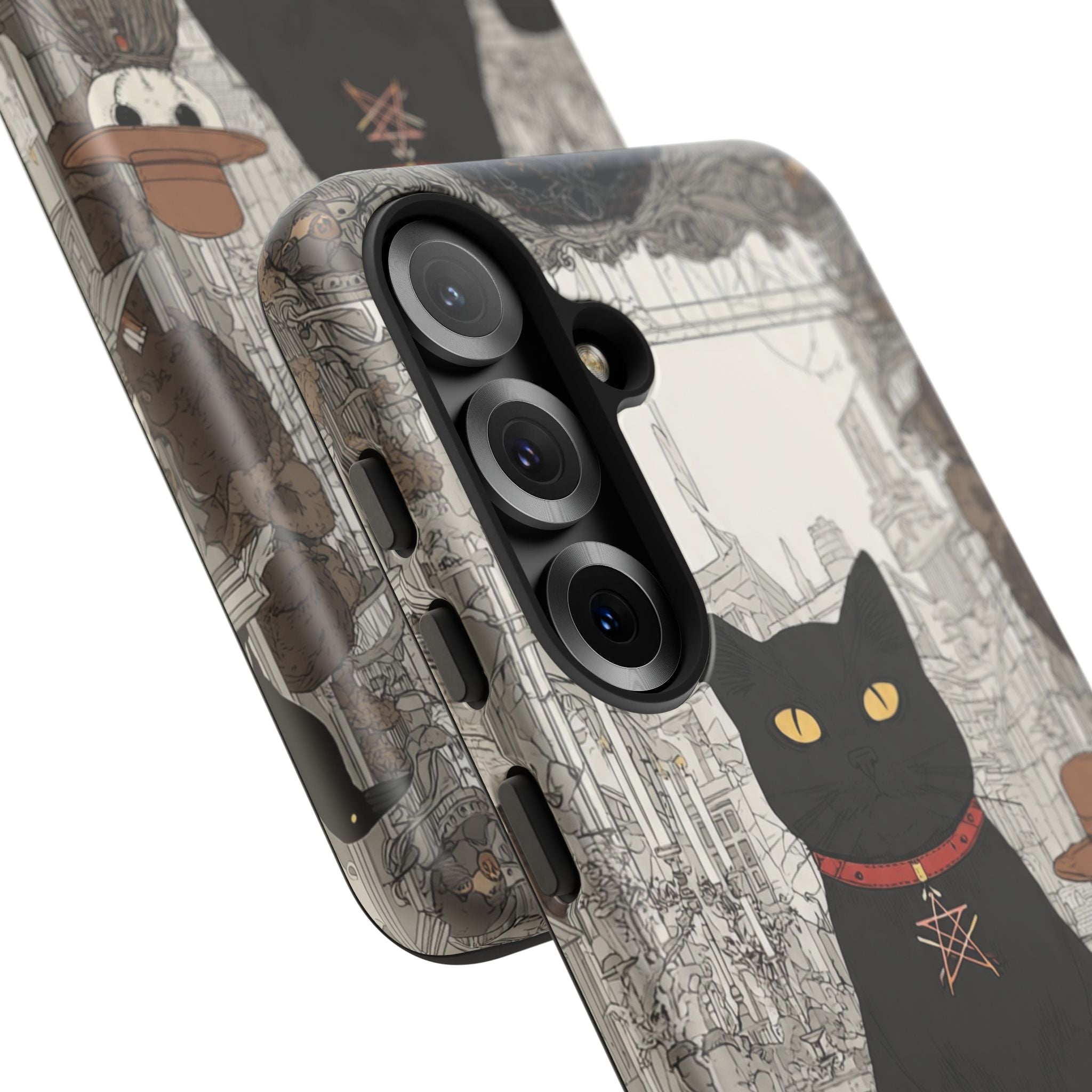 Witchy Black Cat Phone Case — Mystic Altar iPhone Cover