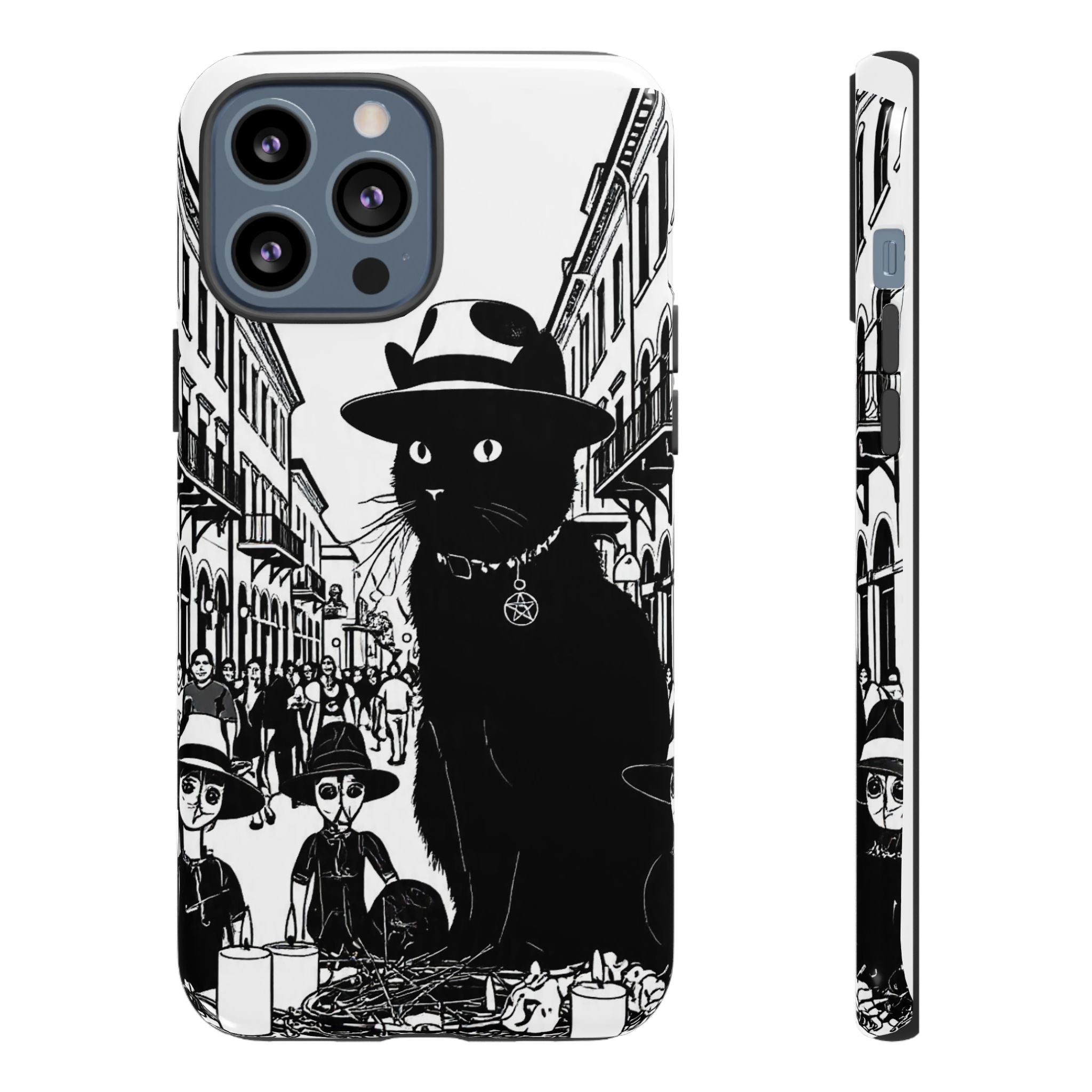 Phone Case — Noir Cat Street Art Design