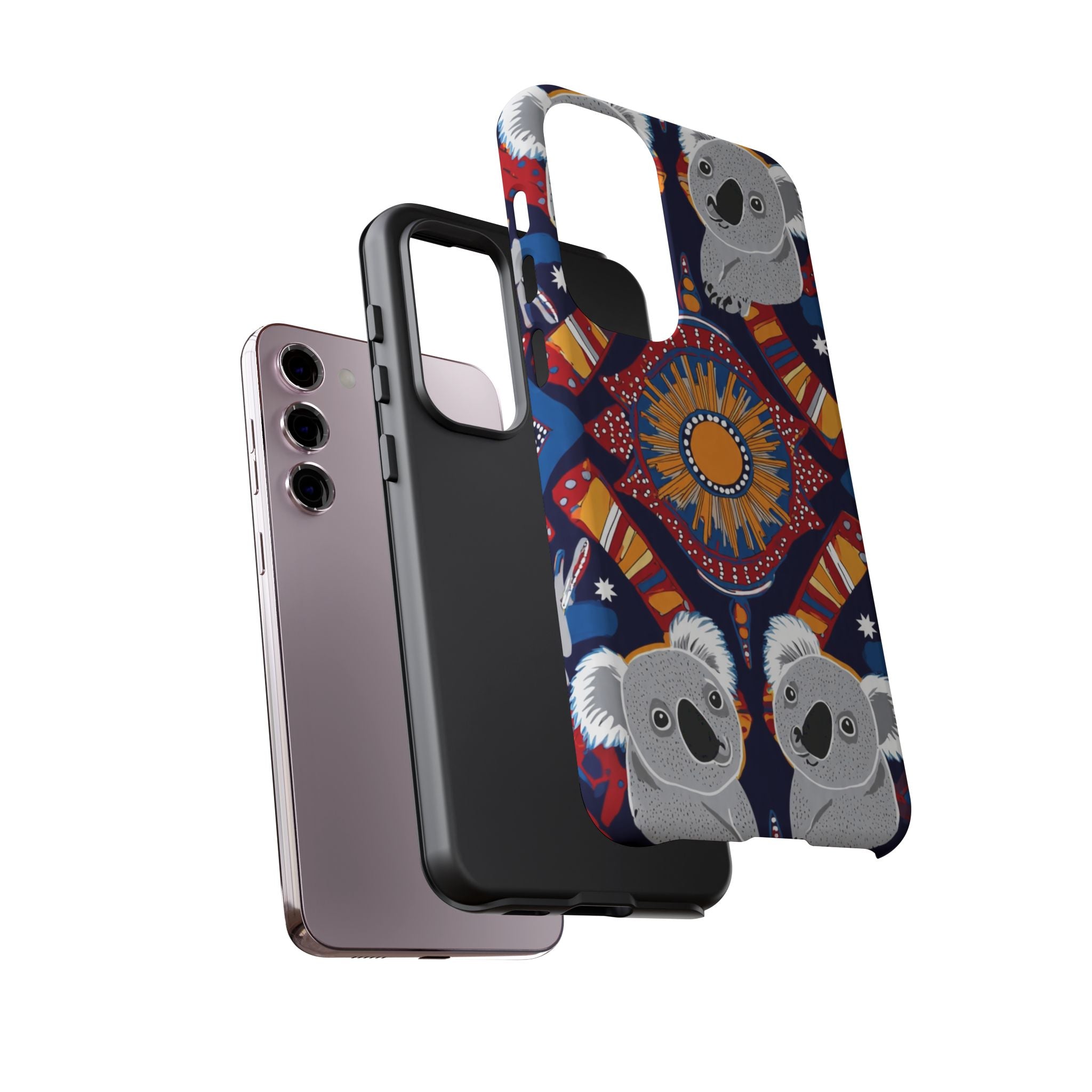 Koala Pattern Phone Case — Cute Indigenous-Inspired Design