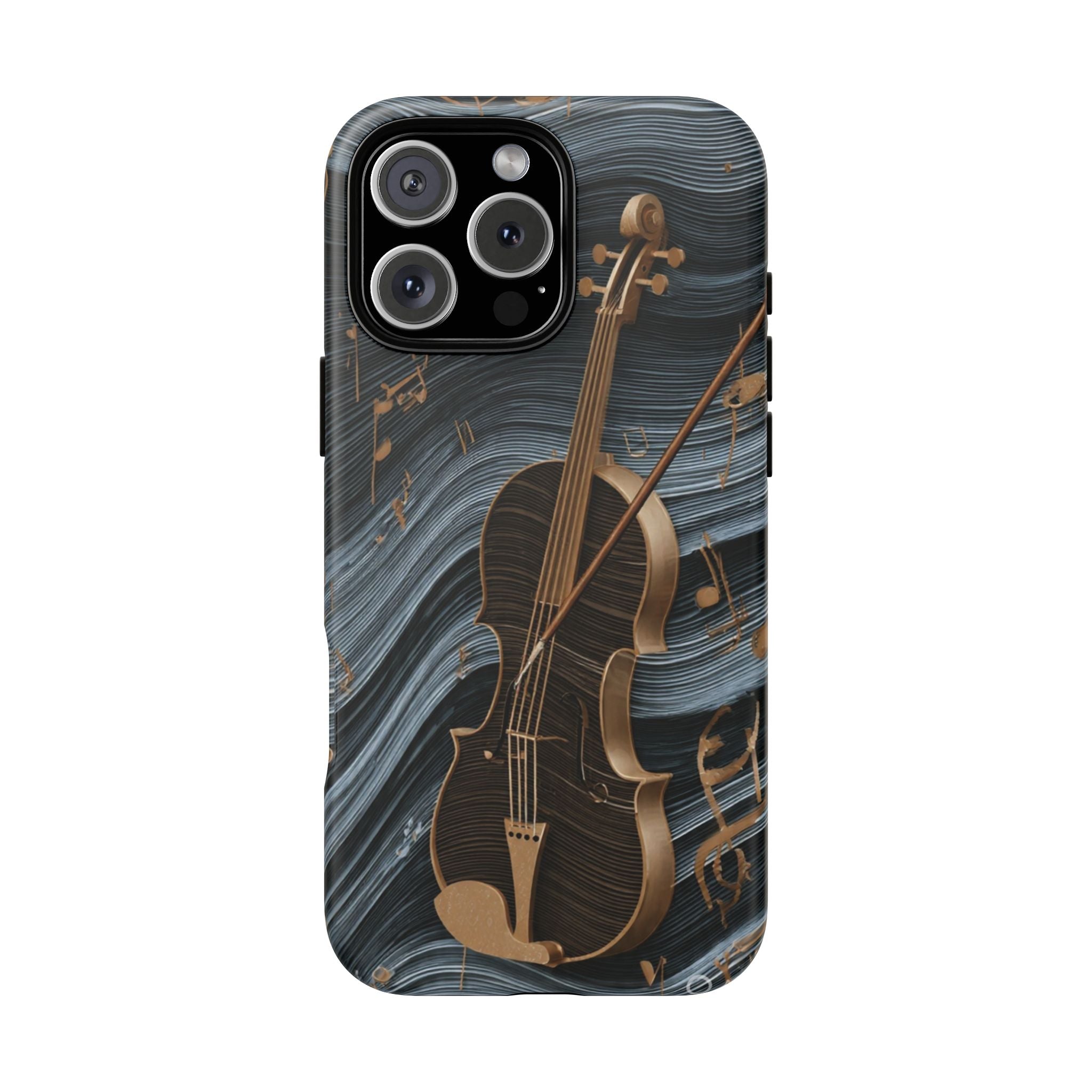 Violin Melody Tough Phone Case — Musical Instrument Art Protective Cover