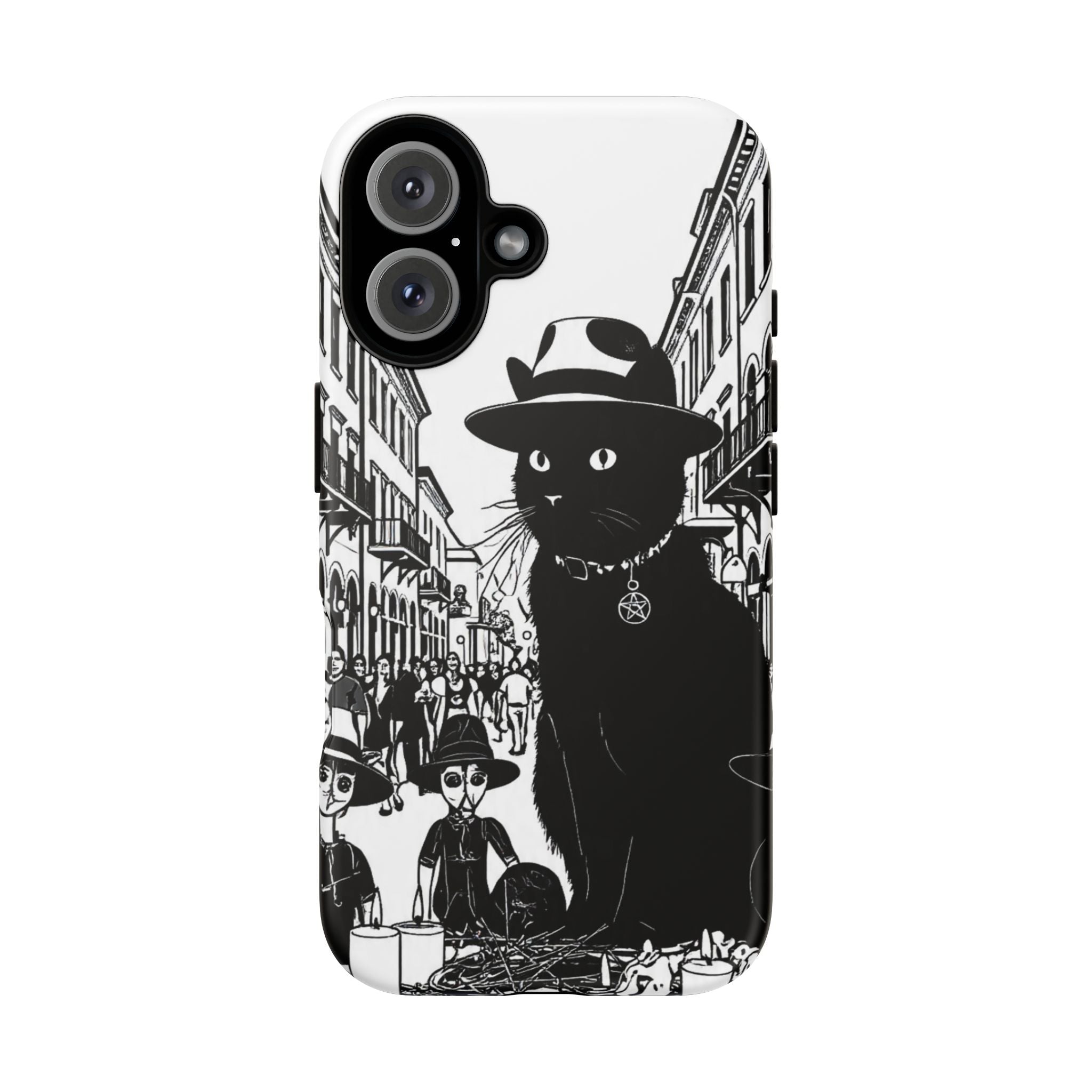Phone Case — Noir Cat Street Art Design