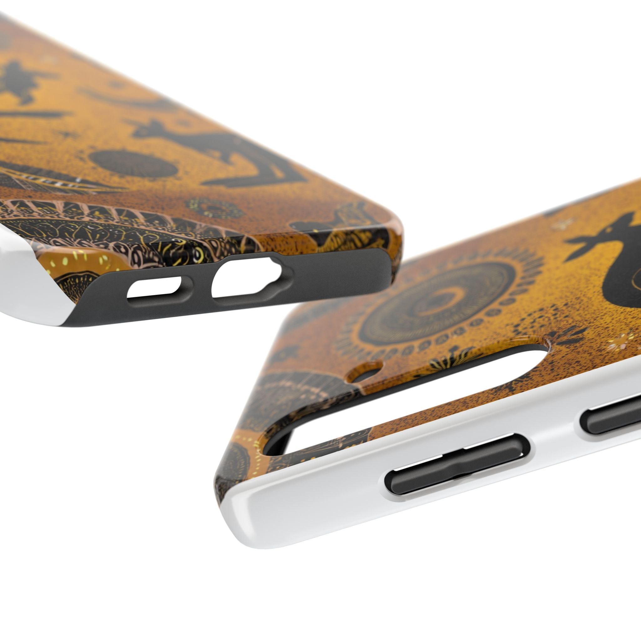 Kangaroo Boho Tough Phone Case — Australian Wildlife Protective Cover