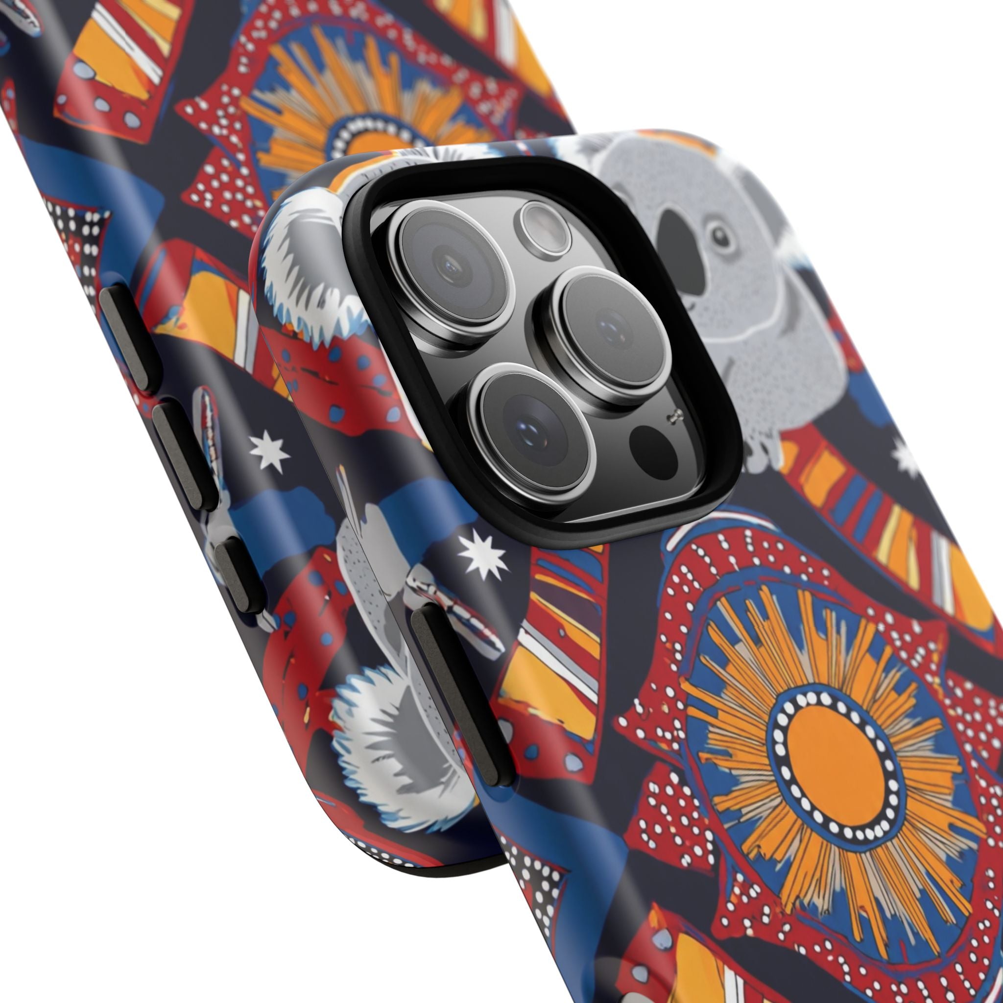 Koala Pattern Phone Case — Cute Indigenous-Inspired Design