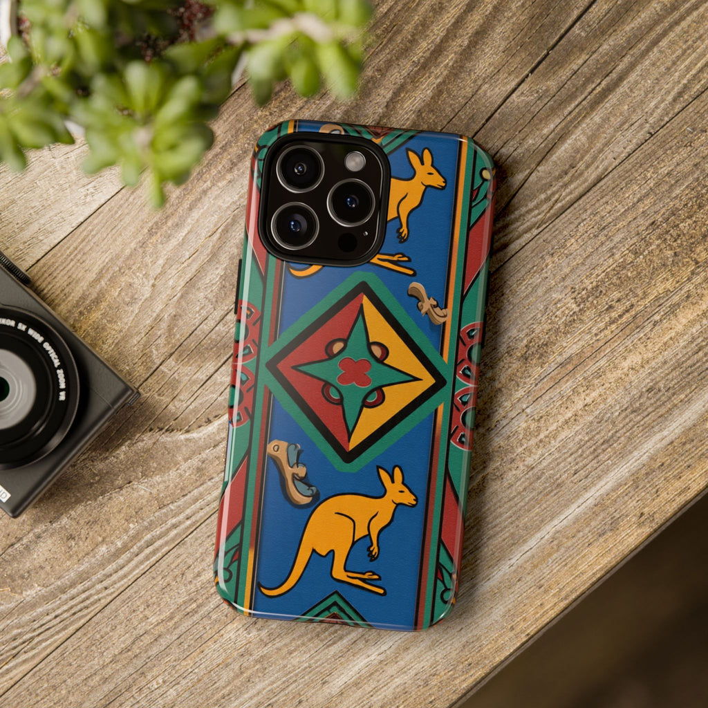 Kangaroo Tribal Pattern Tough Phone Case