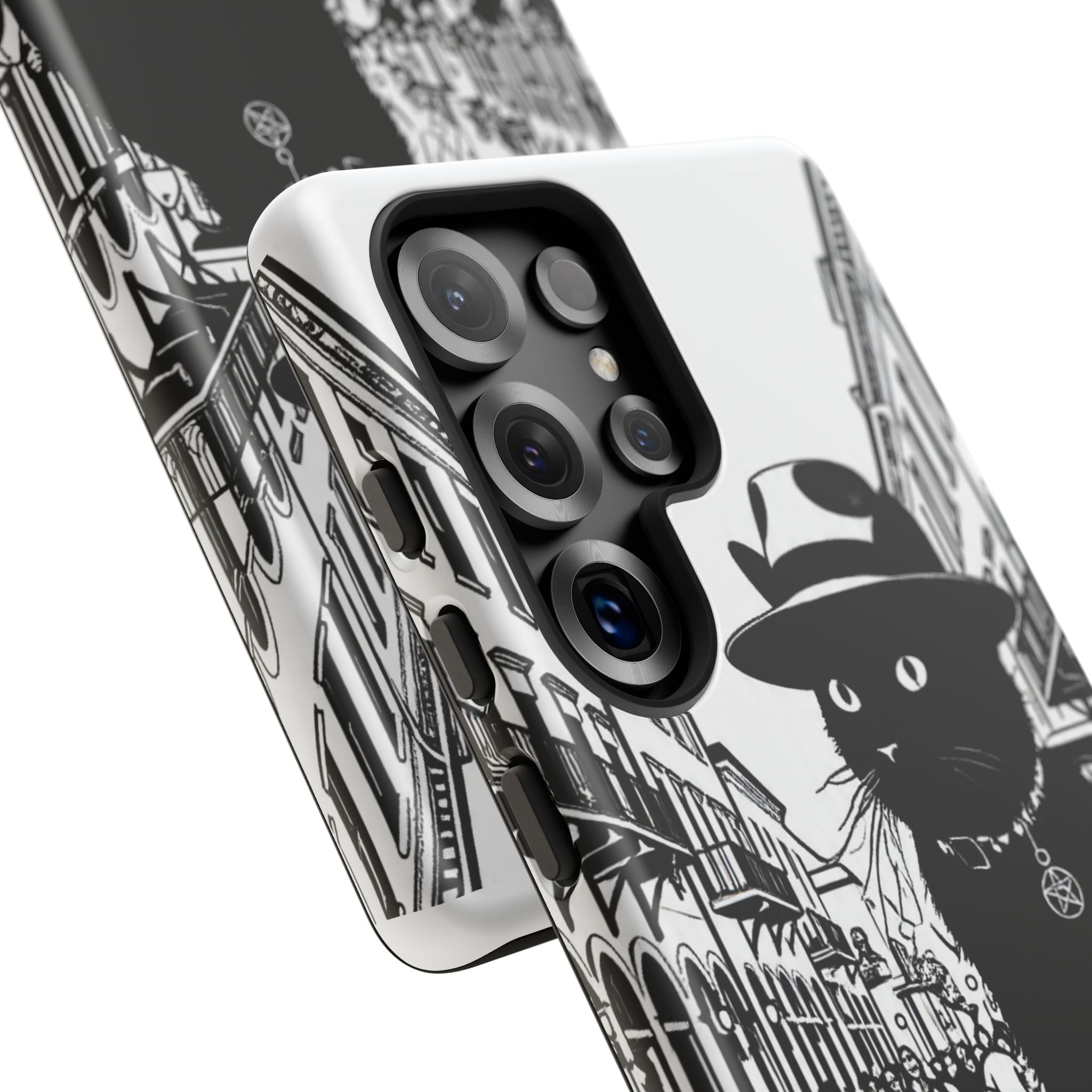Phone Case — Noir Cat Street Art Design