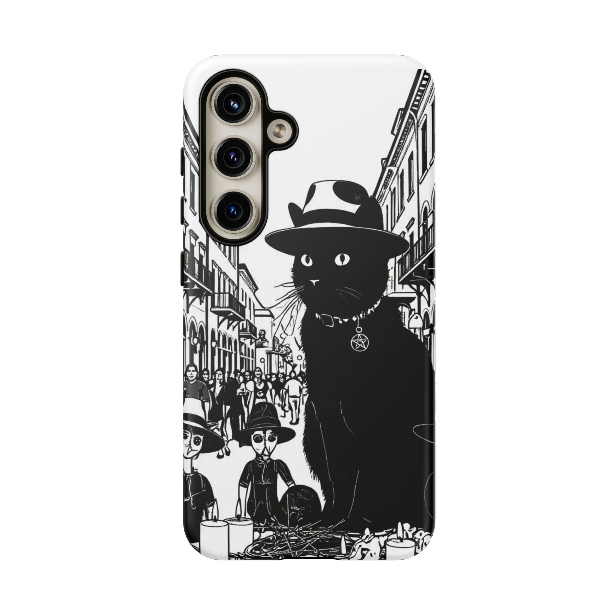 Phone Case — Noir Cat Street Art Design