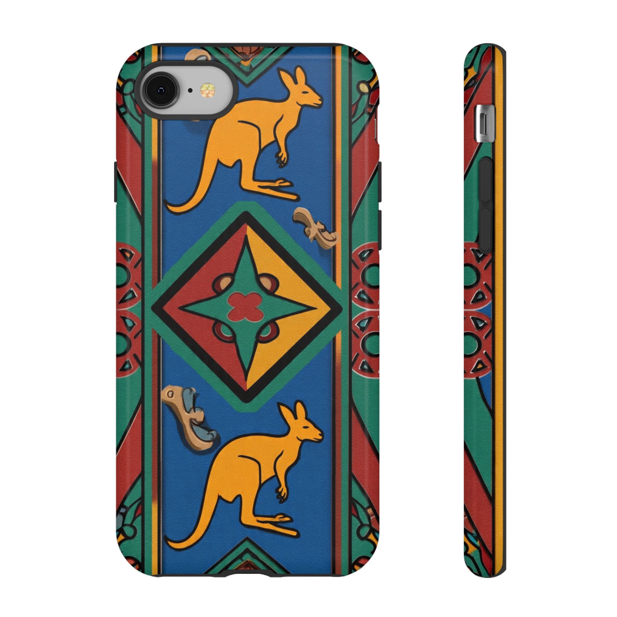 Kangaroo Tribal Pattern Tough Phone Case