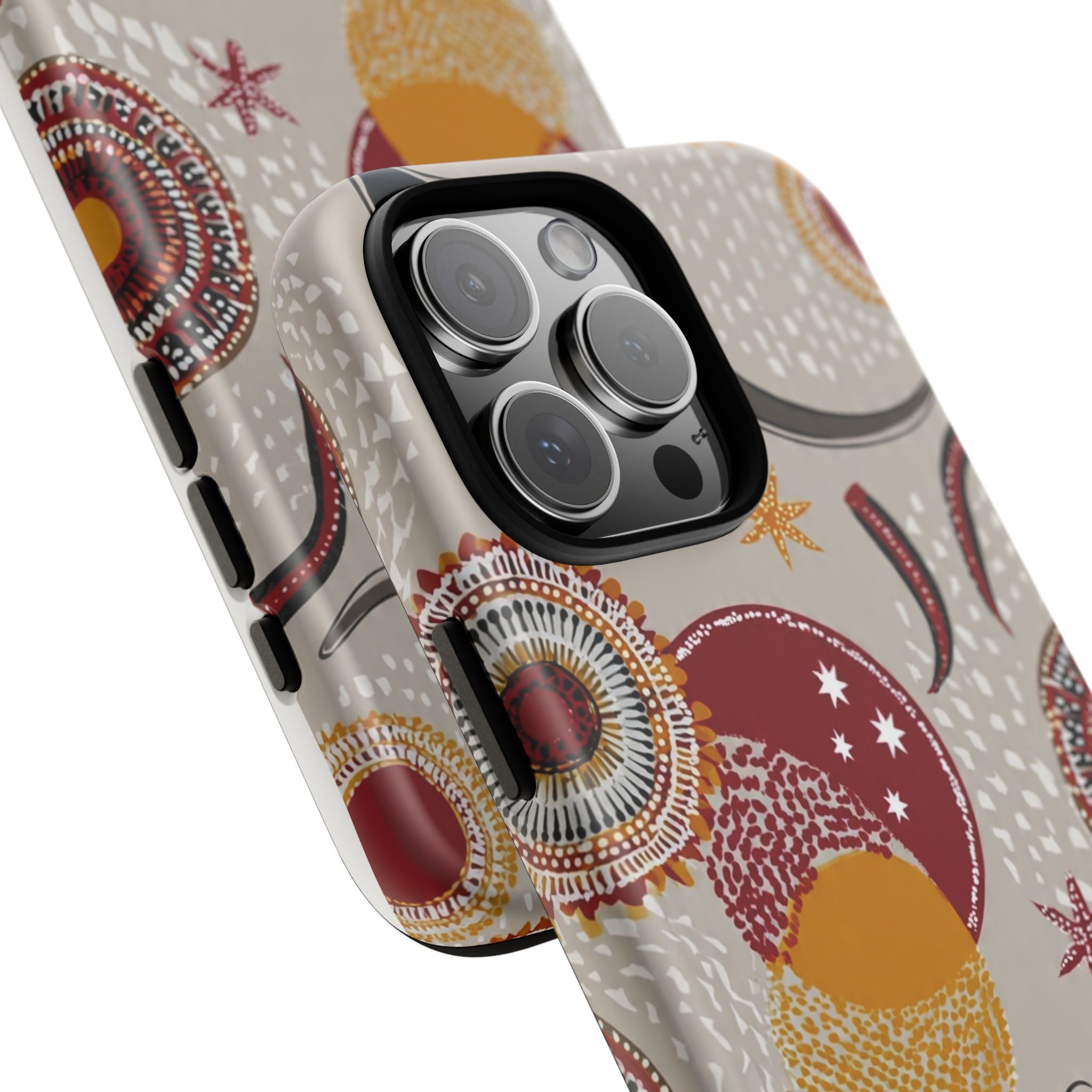 Kangaroo & Koala Aboriginal Dot Art Phone Case – Protective Tough Case