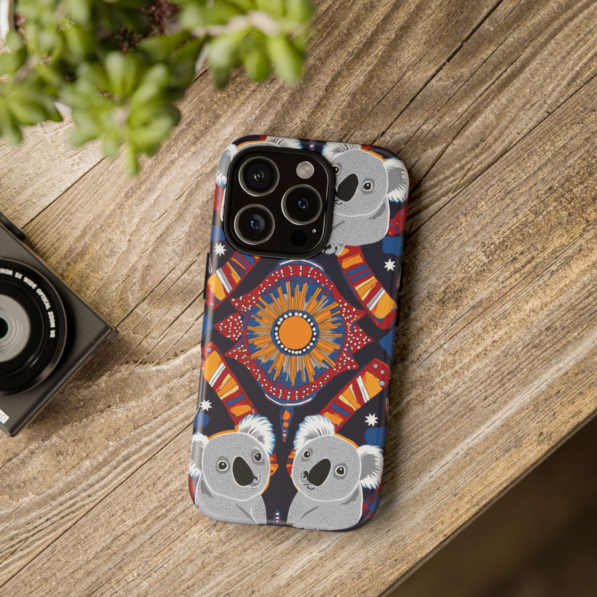 Koala Pattern Phone Case — Cute Indigenous-Inspired Design