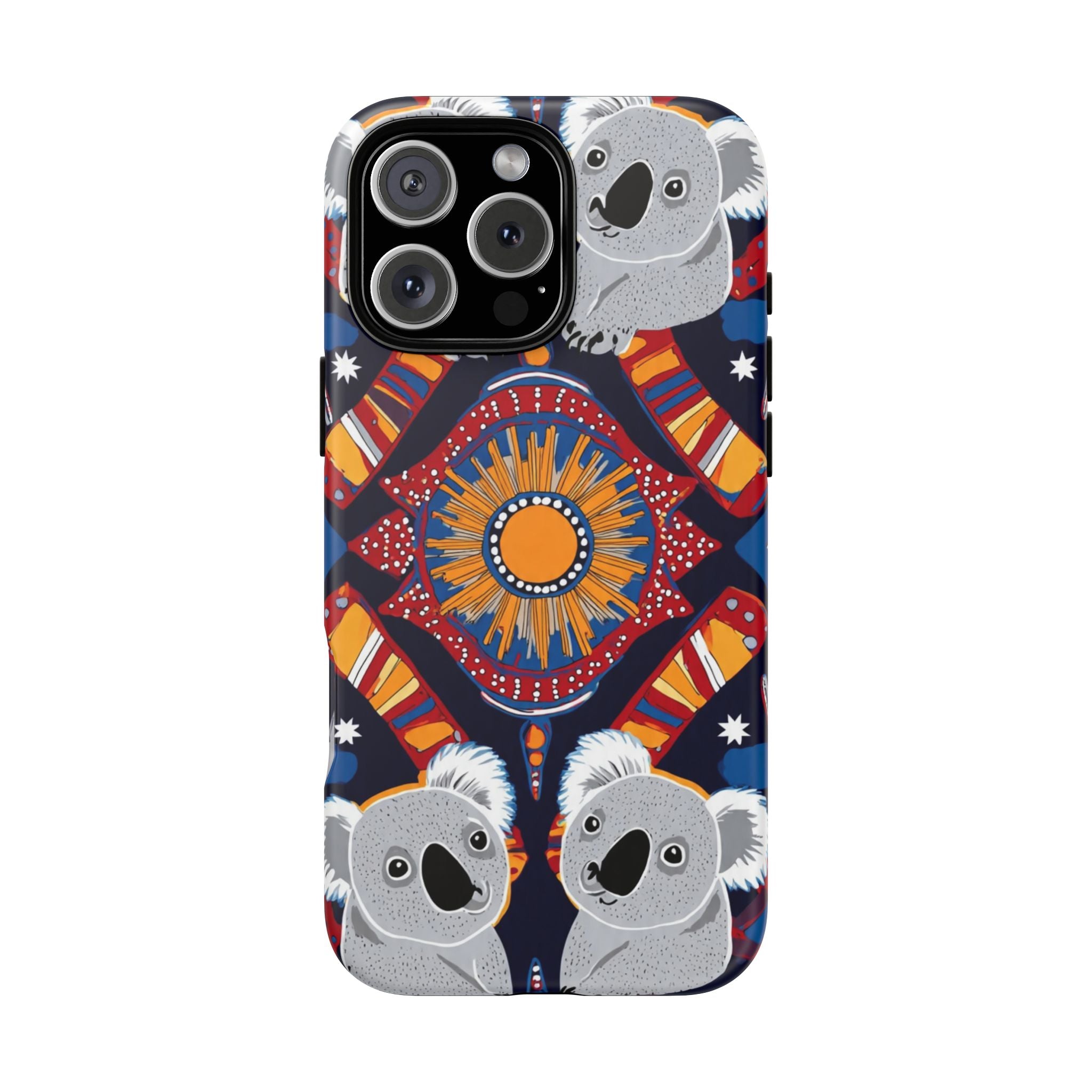Koala Pattern Phone Case — Cute Indigenous-Inspired Design
