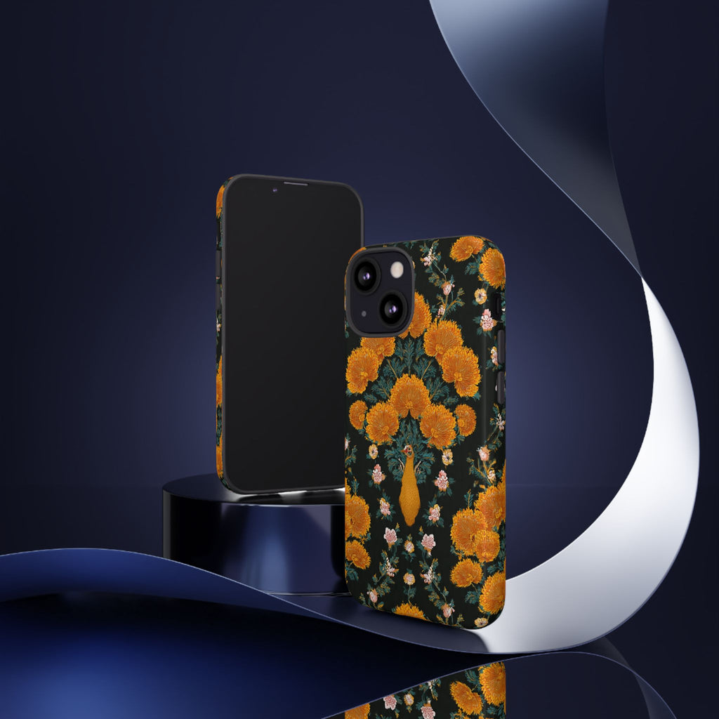 Marigold Mirror Phone Case — Floral Protective Phone Cover