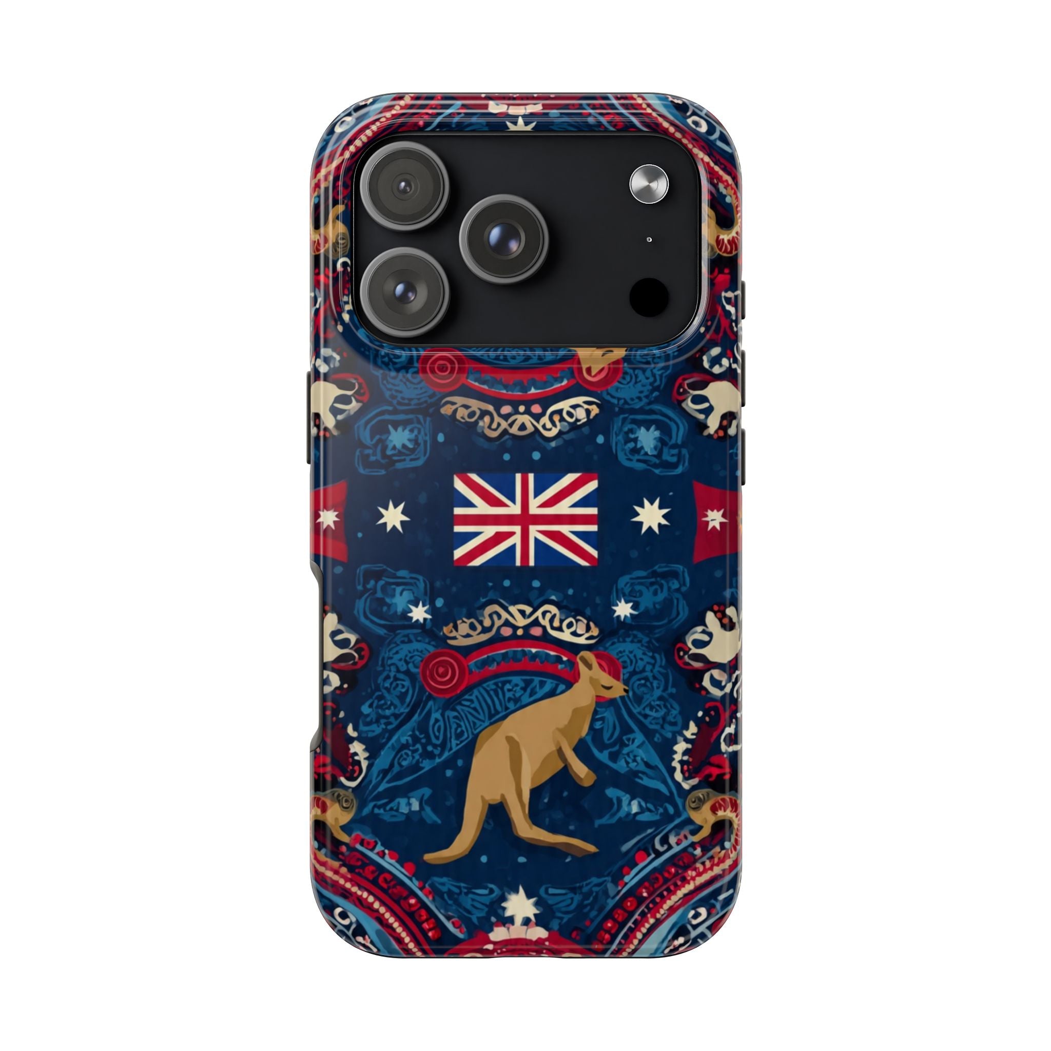 Australian Kangaroo Flag Tough Phone Case - Protective Patriotic iPhone Cover