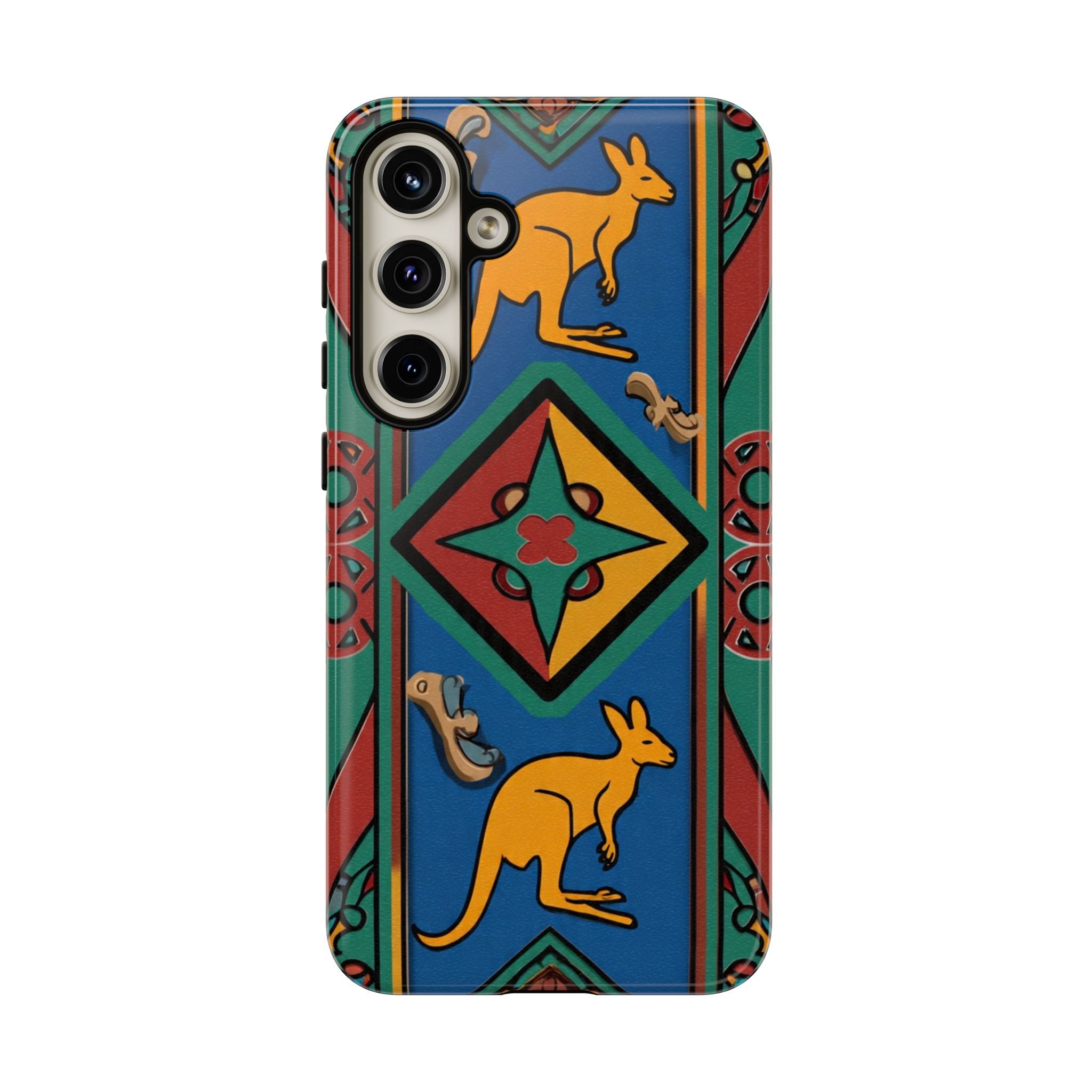 Kangaroo Tribal Pattern Tough Phone Case