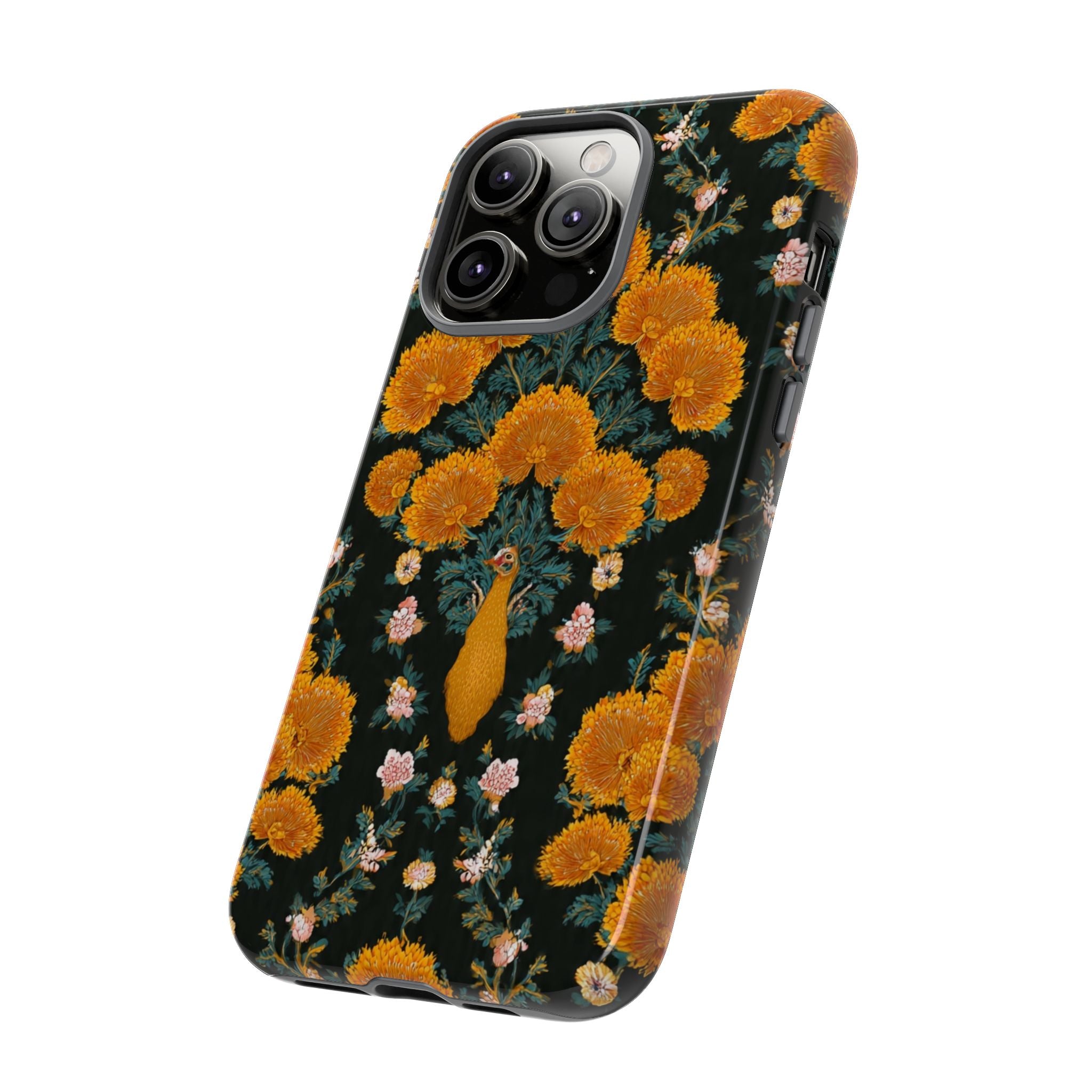 Marigold Mirror Phone Case — Floral Protective Phone Cover