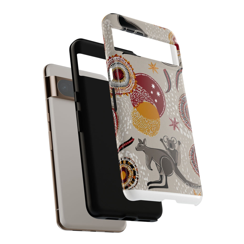 Kangaroo & Koala Aboriginal Dot Art Phone Case – Protective Tough Case