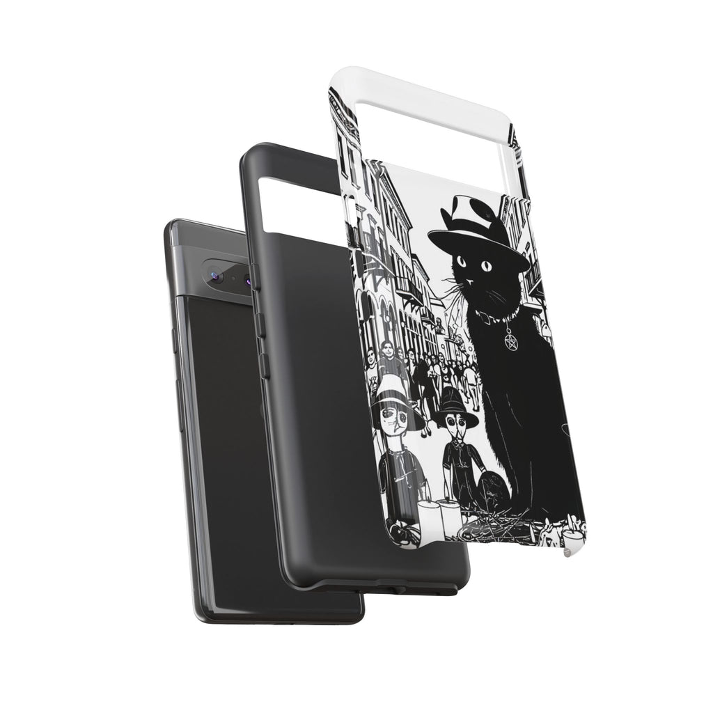 Phone Case — Noir Cat Street Art Design