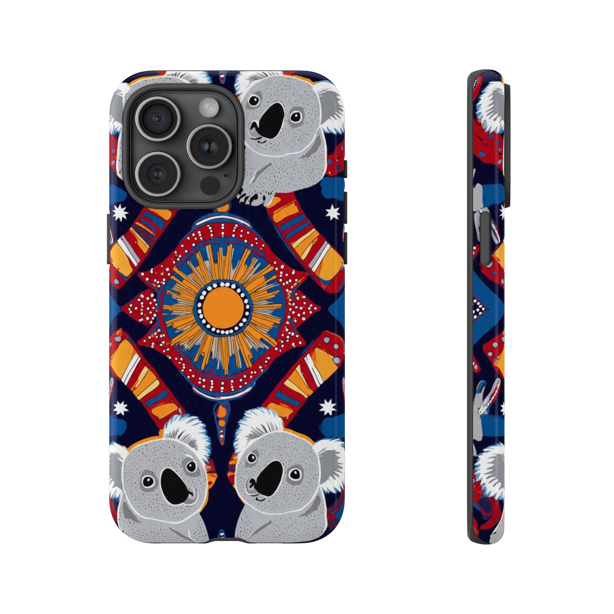 Koala Pattern Phone Case — Cute Indigenous-Inspired Design