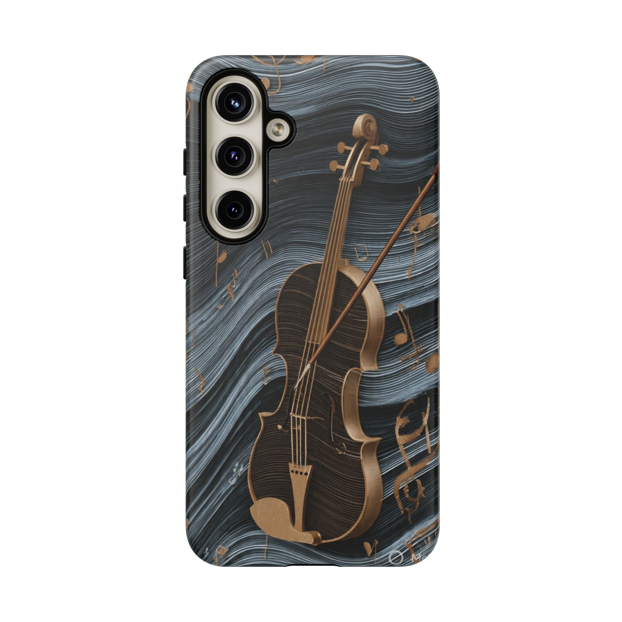 Violin Melody Tough Phone Case — Musical Instrument Art Protective Cover