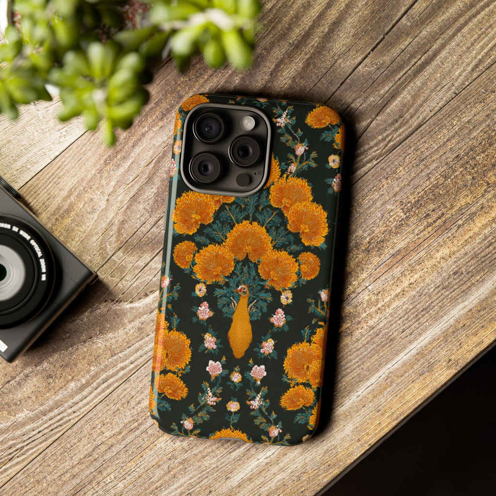 Marigold Mirror Phone Case — Floral Protective Phone Cover