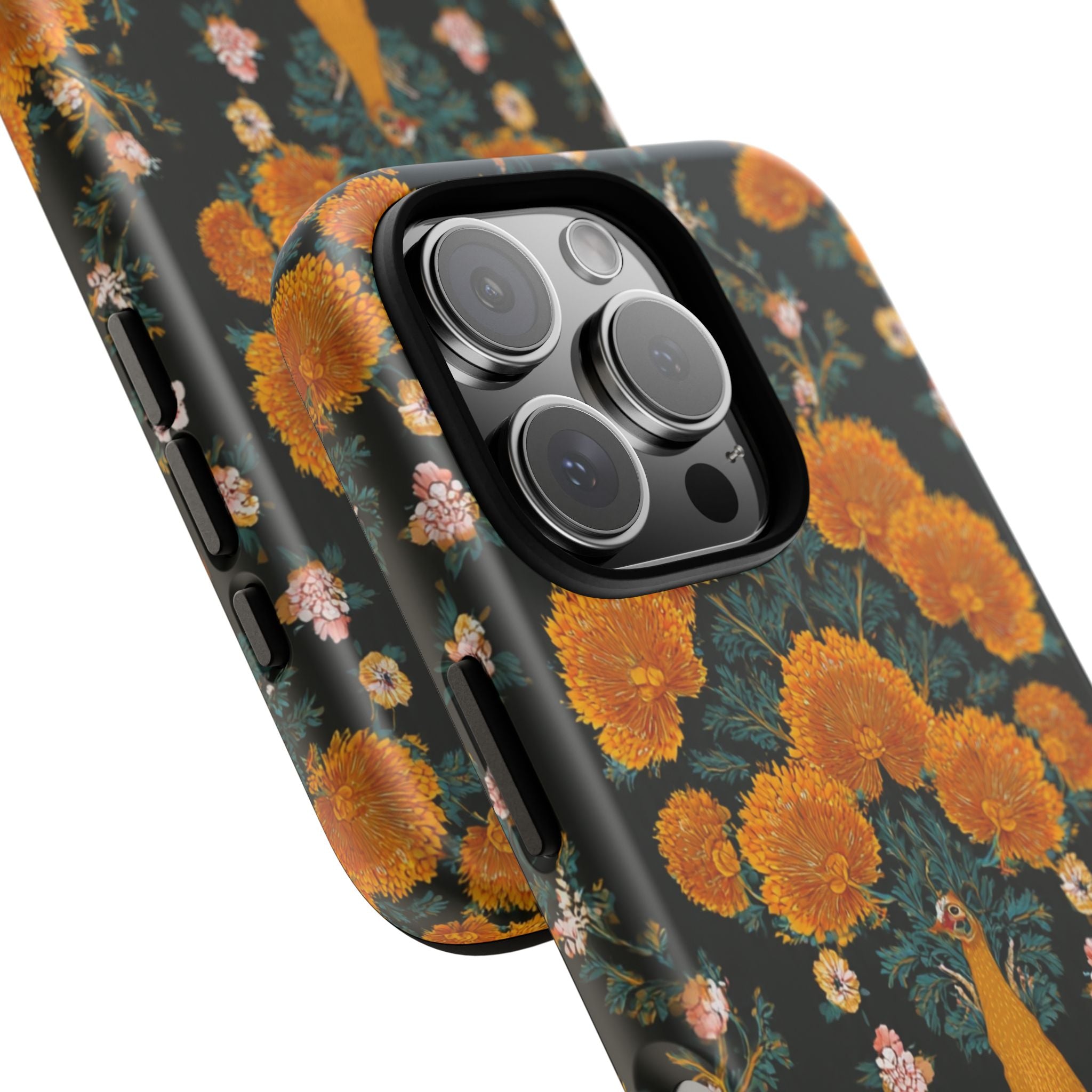 Marigold Mirror Phone Case — Floral Protective Phone Cover