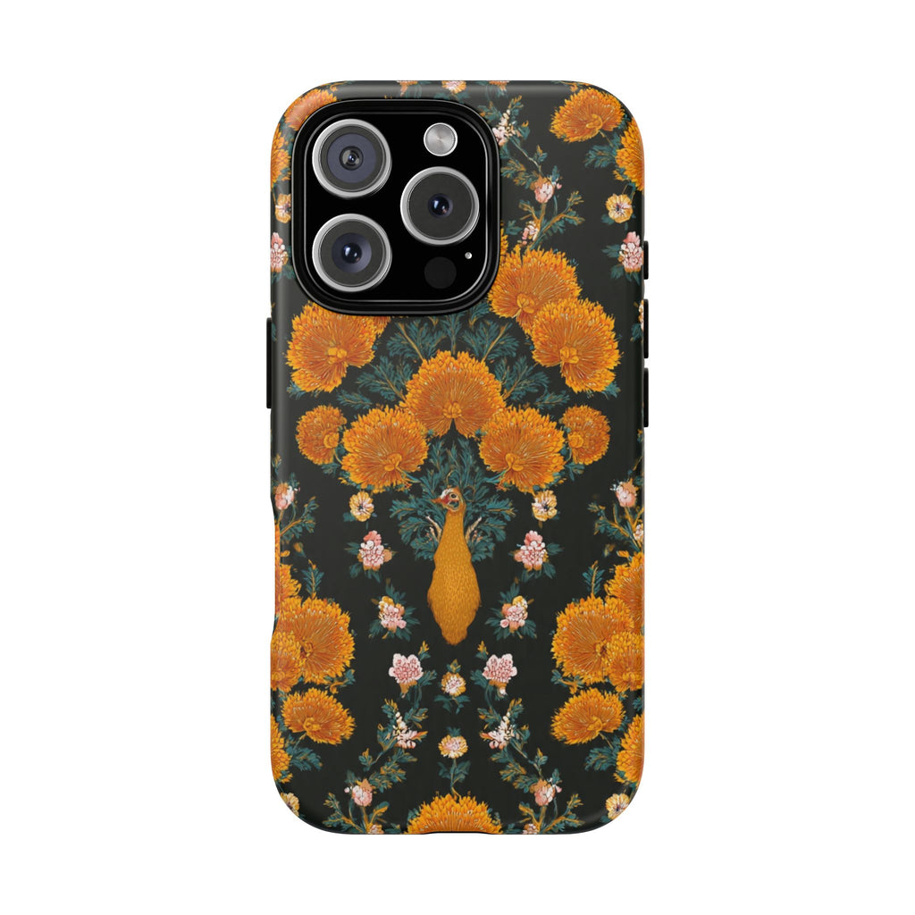 Marigold Mirror Phone Case — Floral Protective Phone Cover
